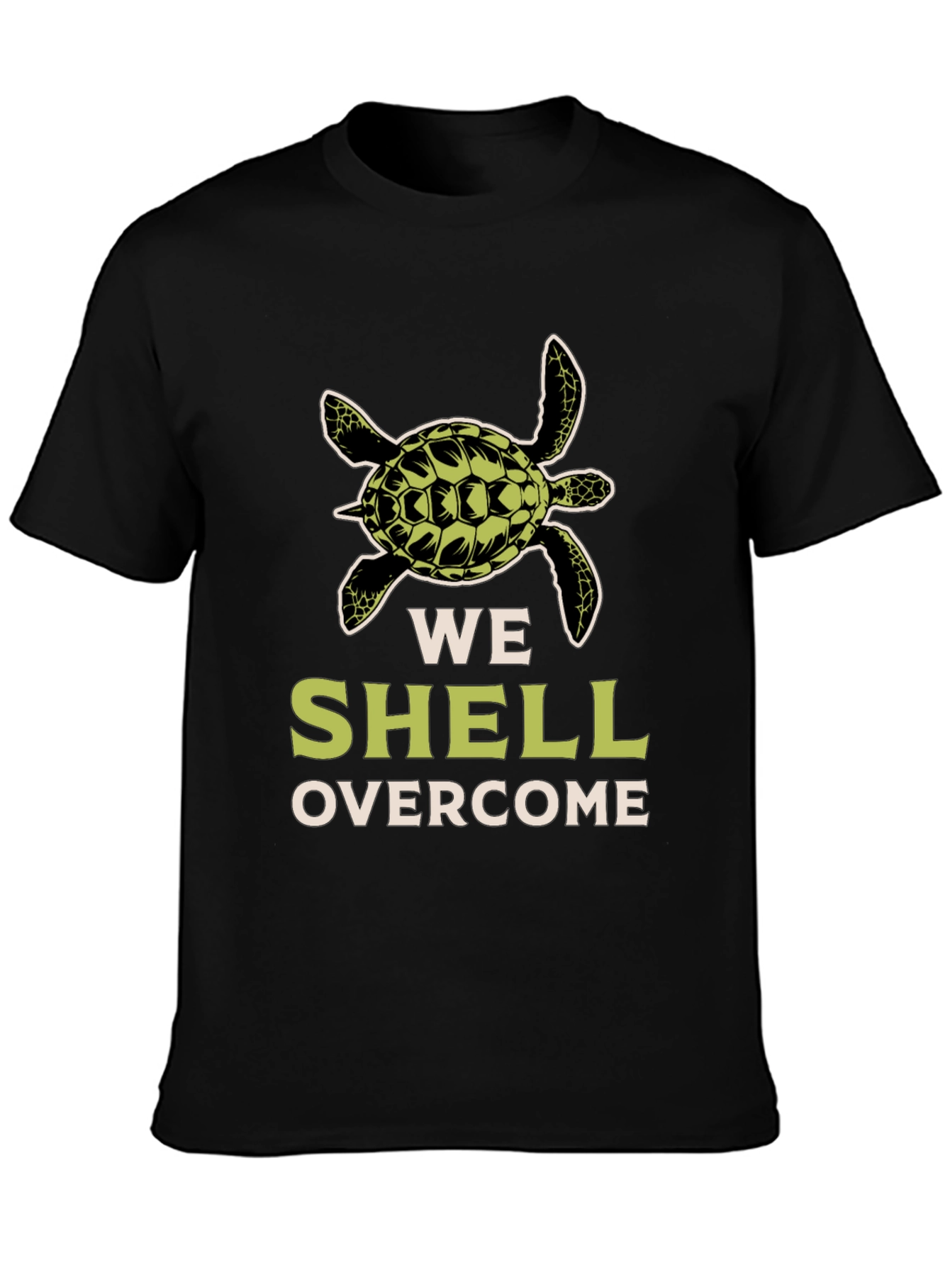 We Shell Overcome Turtle Graphic T-Shirt