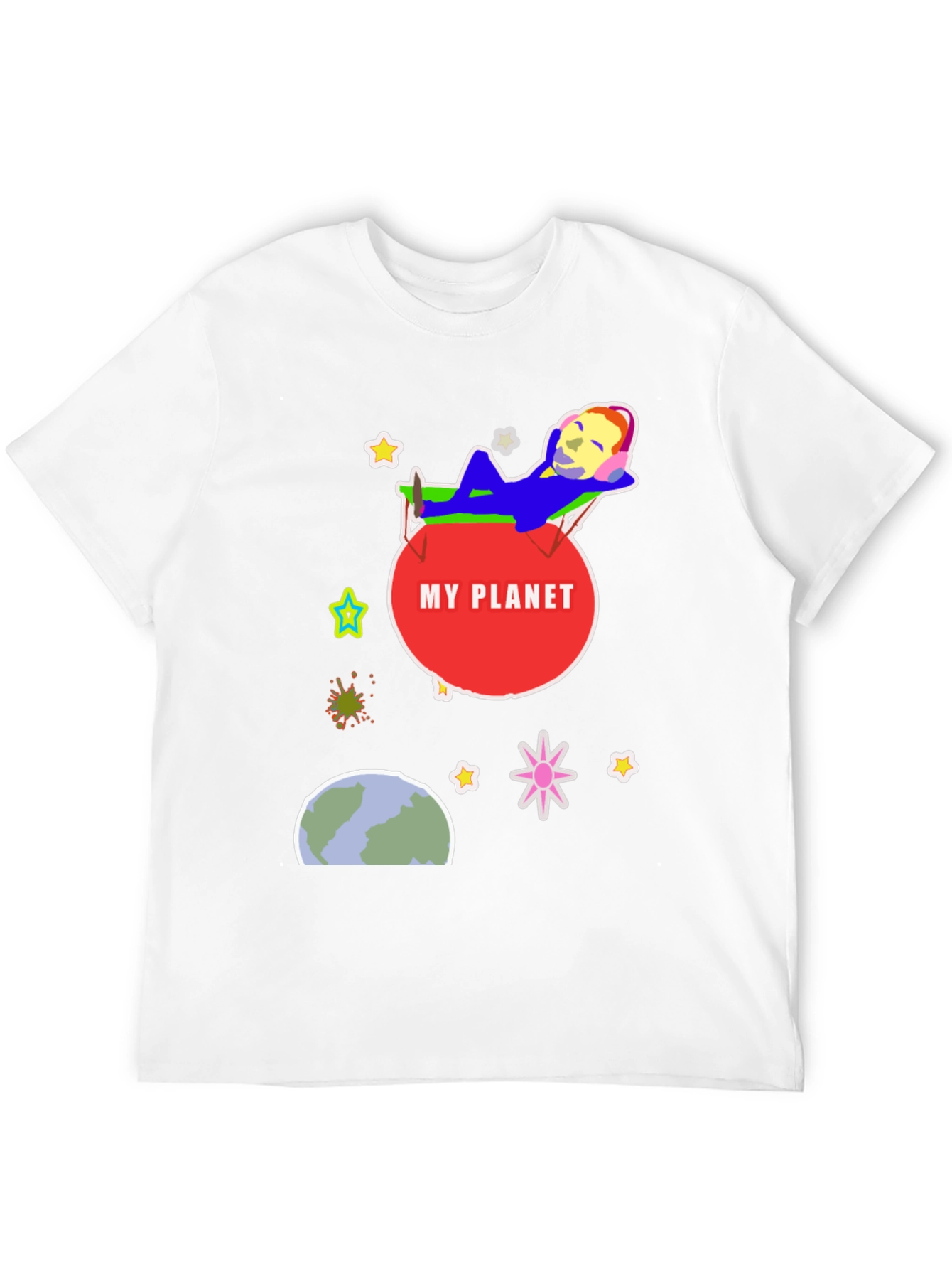 My Planet Graphic T-Shirt - Relaxed Space Design