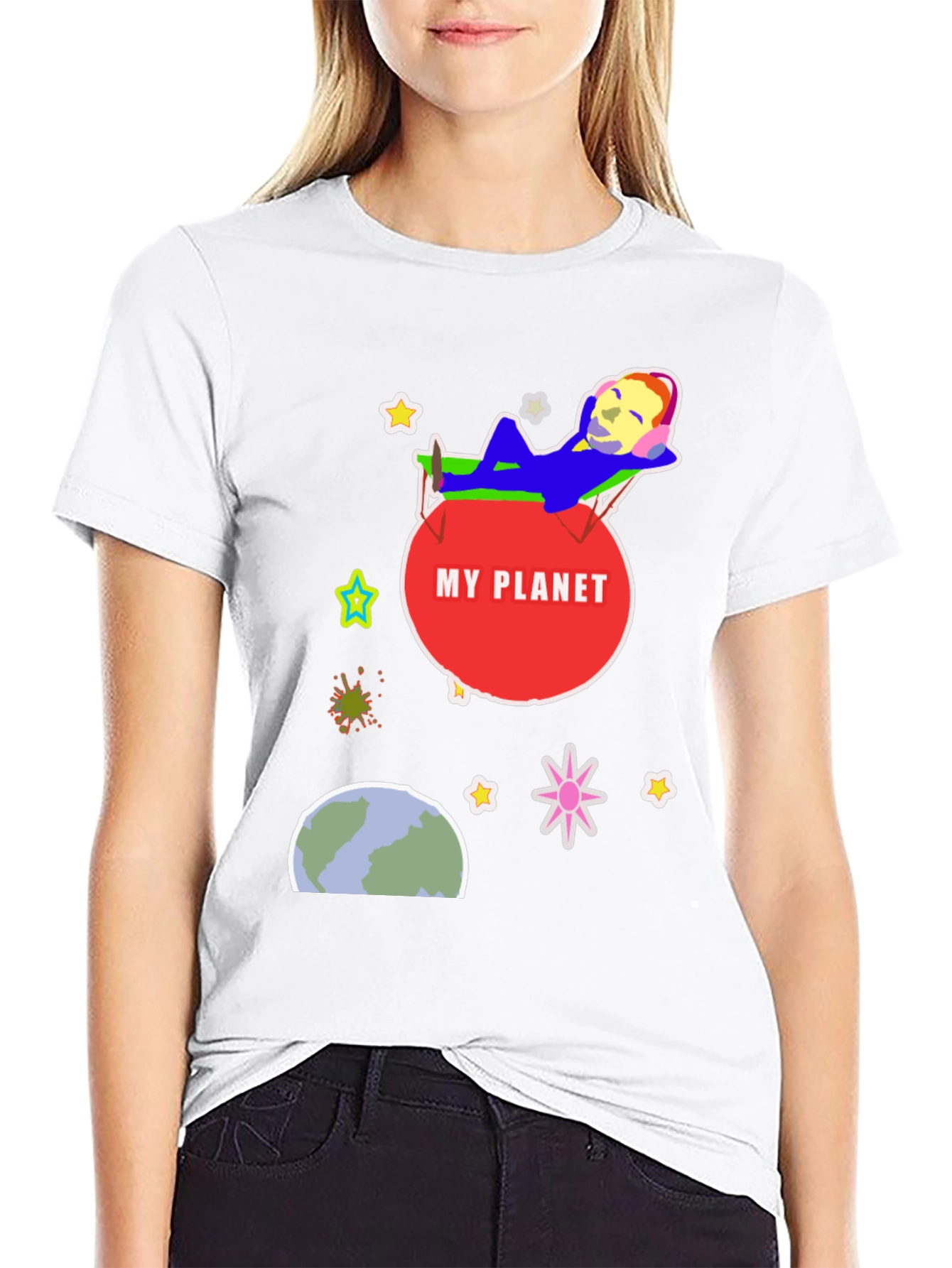My Planet Graphic T-Shirt - Relaxed Space Design