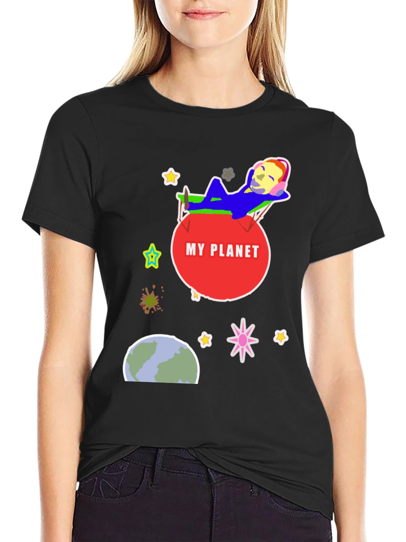 My Planet Graphic T-Shirt - Relaxed Space Design