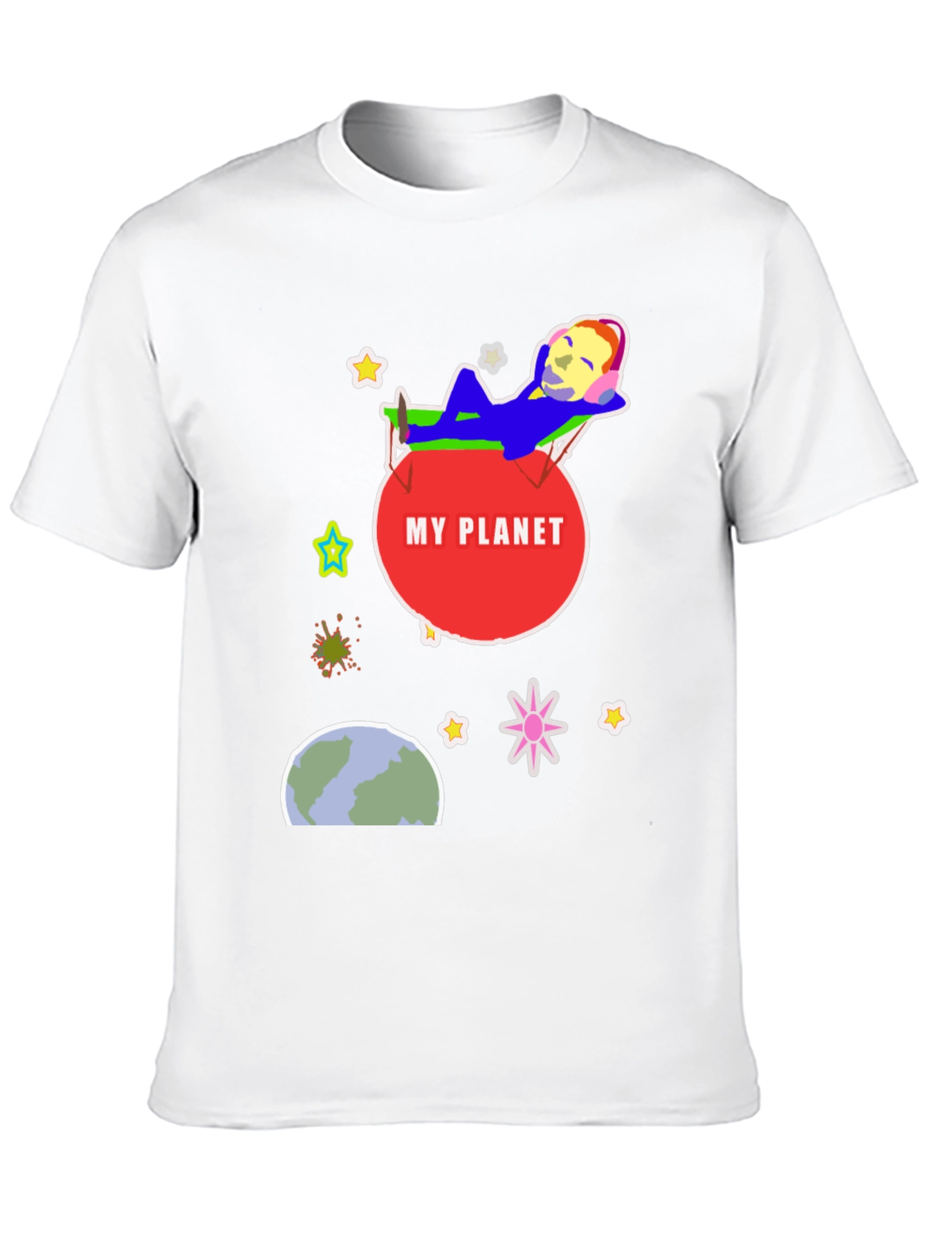 My Planet Graphic T-Shirt - Relaxed Space Design