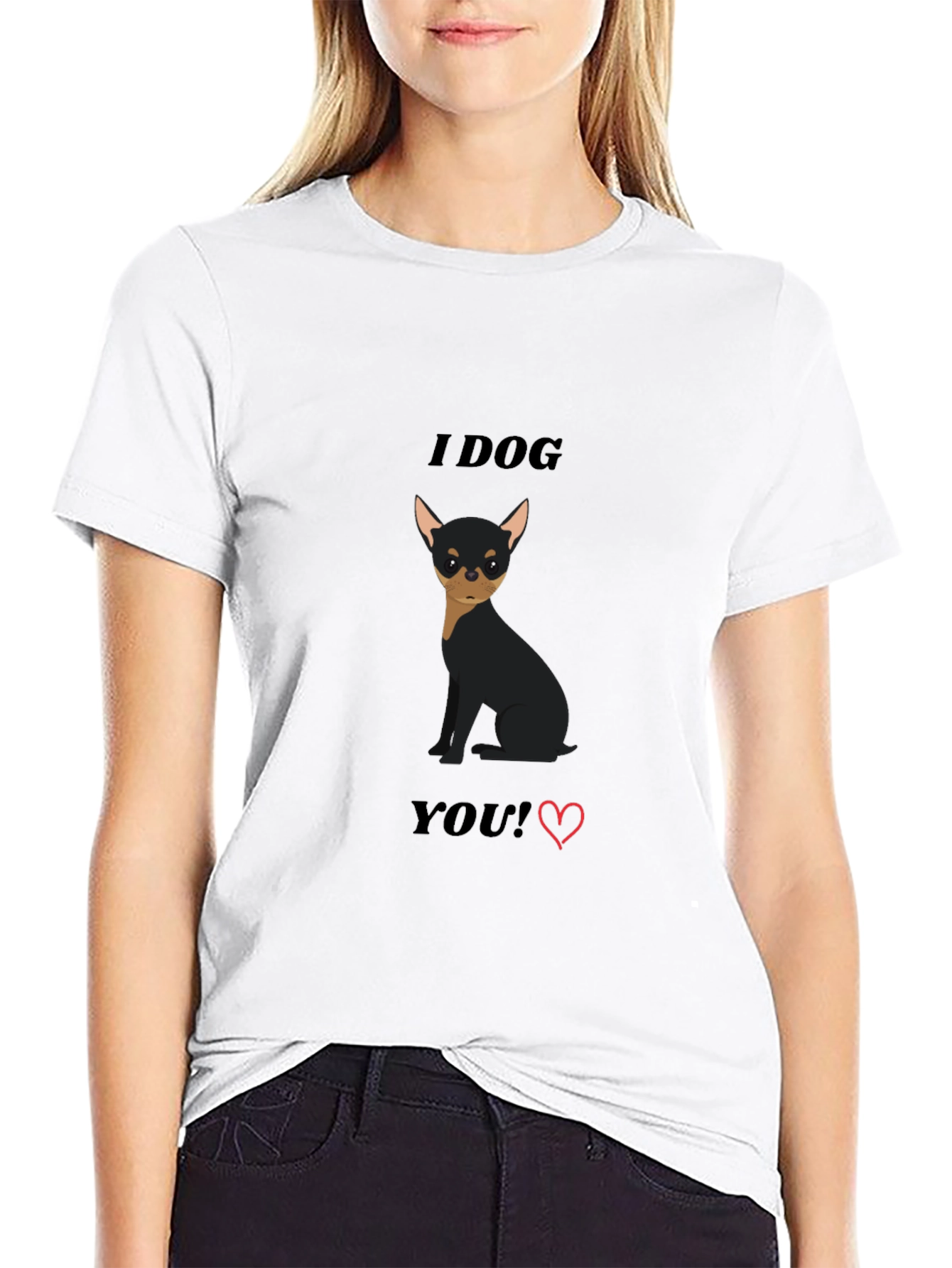 I Dog You T-Shirt - Cute Dog Graphic Tee