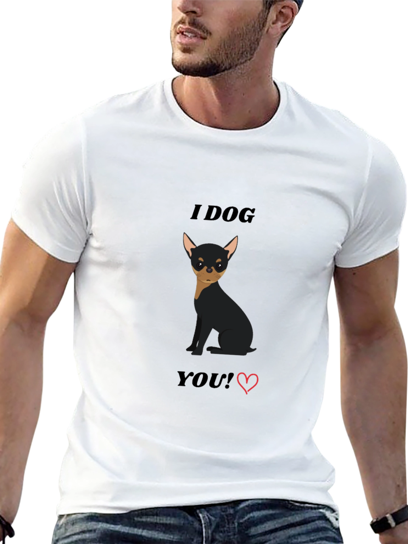 I Dog You T-Shirt - Cute Dog Graphic Tee