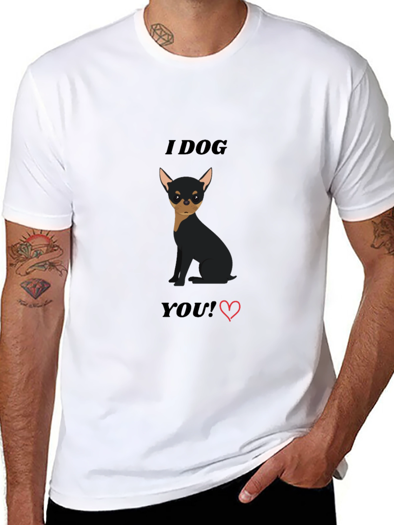 I Dog You T-Shirt - Cute Dog Graphic Tee