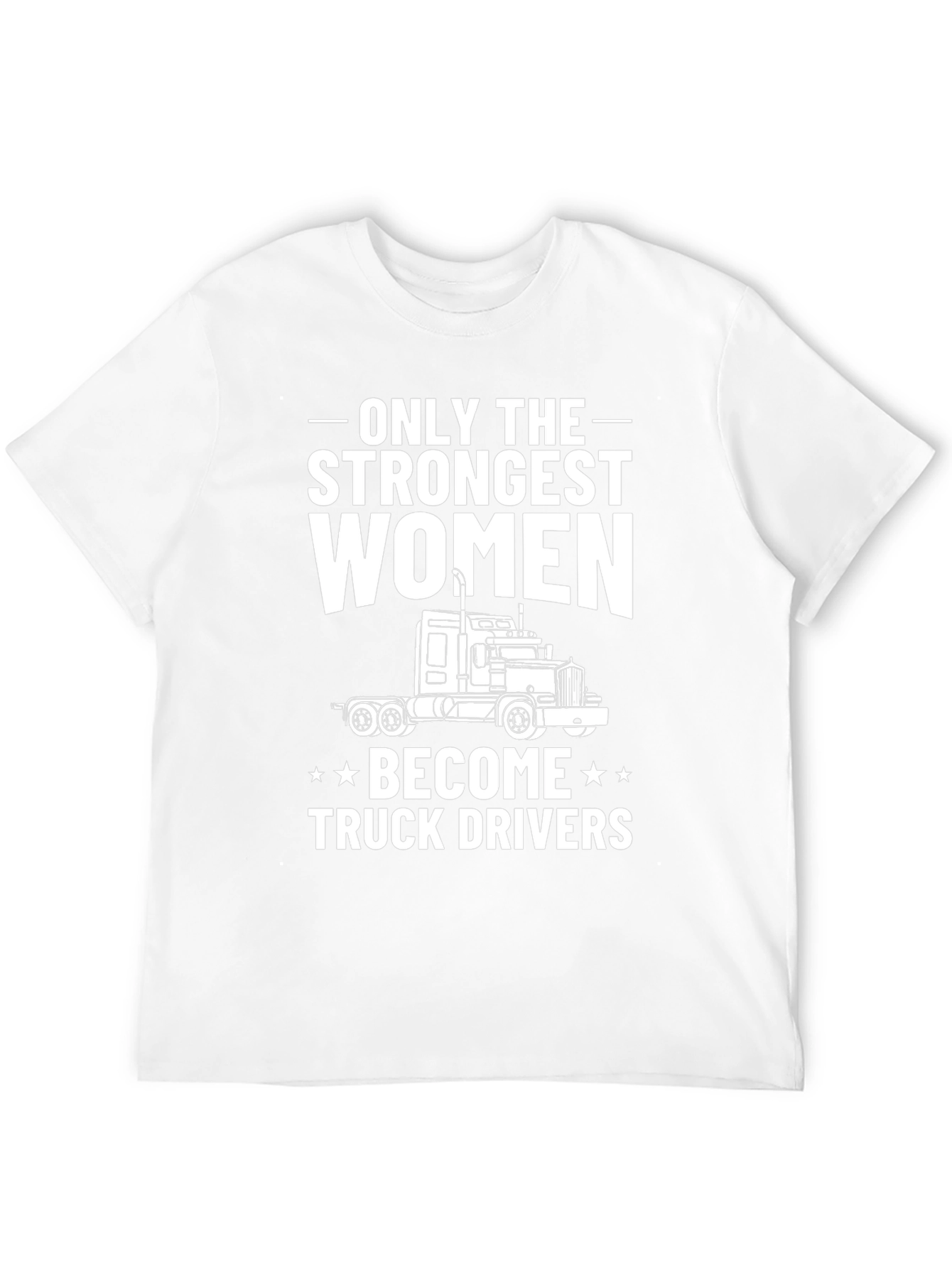 Strongest Women Truck Driver Black T-Shirt