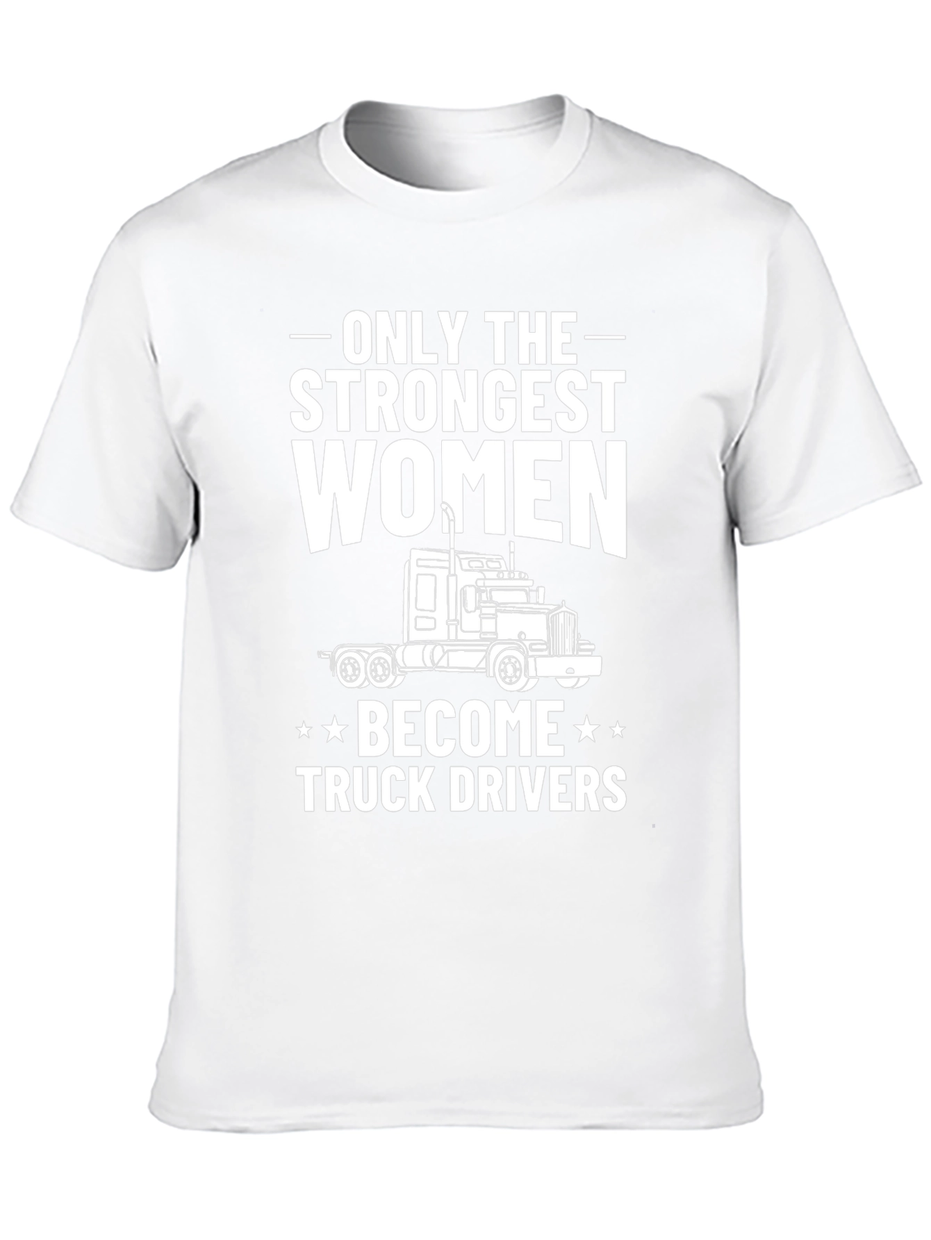 Strongest Women Truck Driver Black T-Shirt