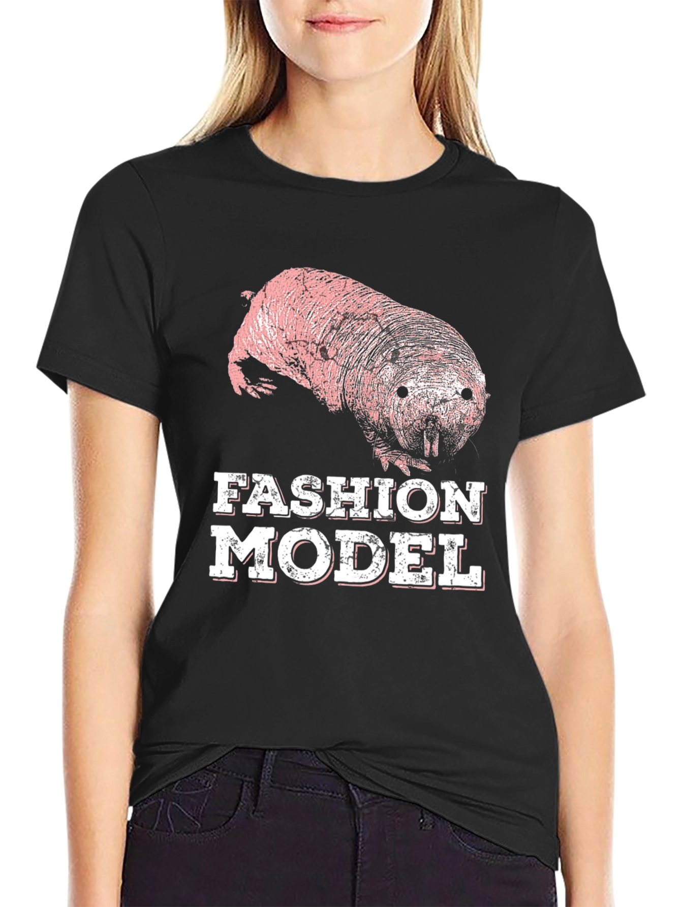 Naked Mole Rat Fashion Model T-Shirt