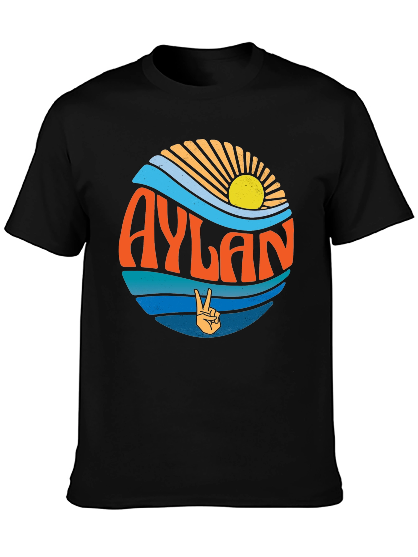 Aylan Retro Graphic T-Shirt Peace Sign