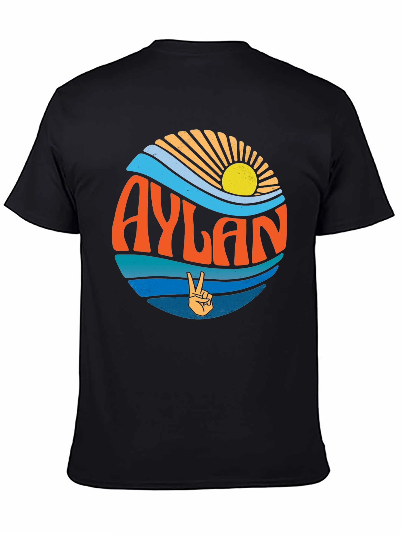 Aylan Retro Graphic T-Shirt Peace Sign