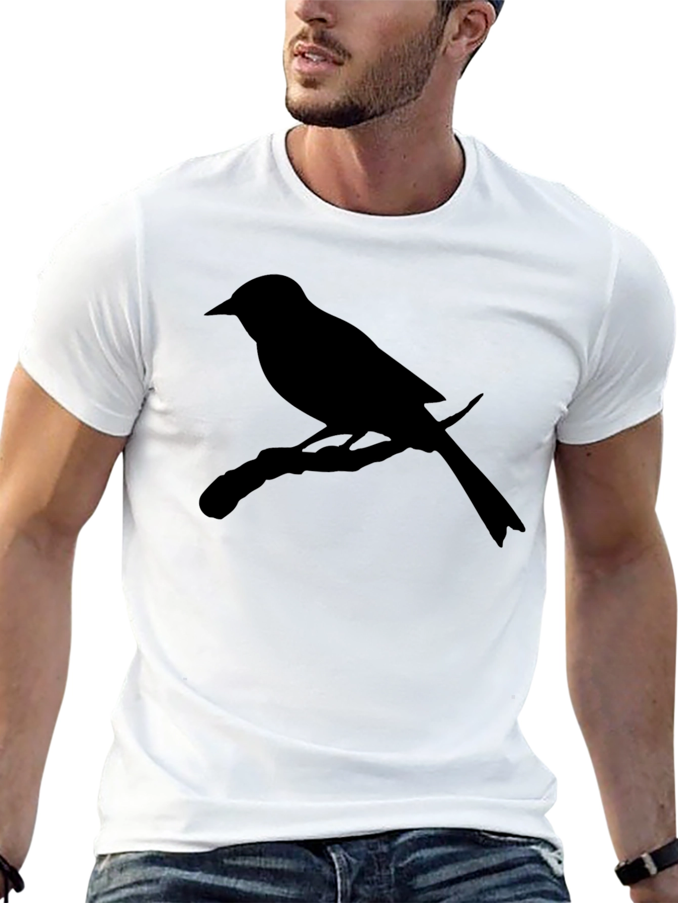Bird on Branch Silhouette Tee