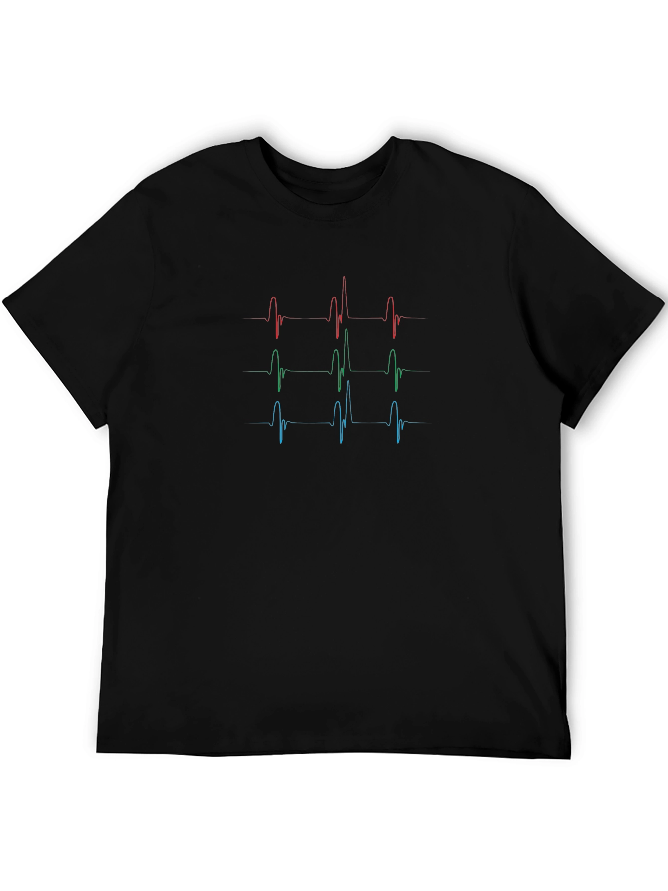 Heartbeat RGB Graphic Tee - Black T-Shirt