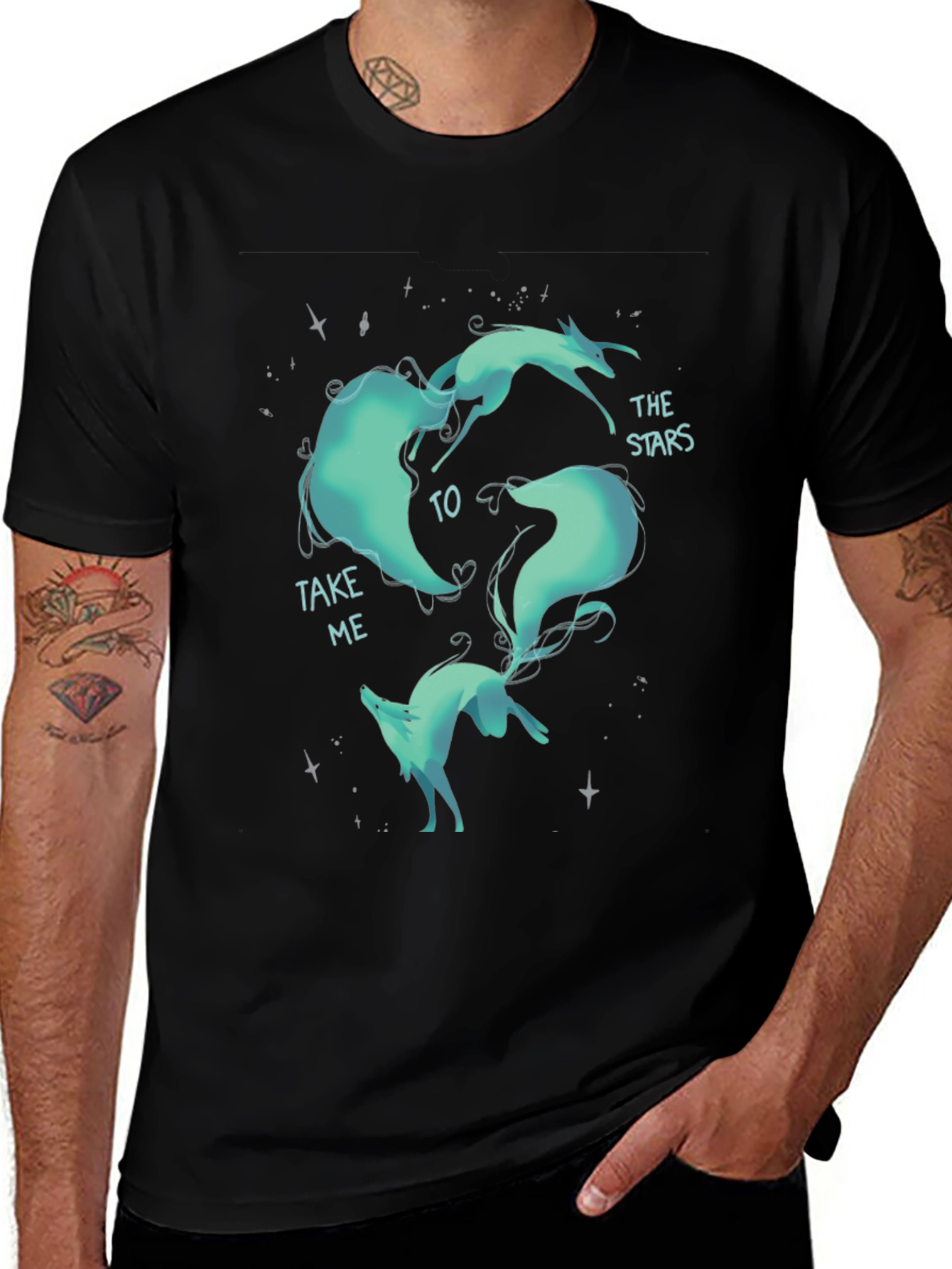 Celestial Fox Graphic T-Shirt