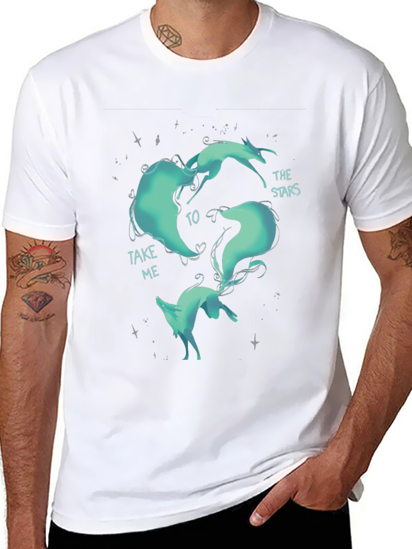 Celestial Fox Graphic T-Shirt