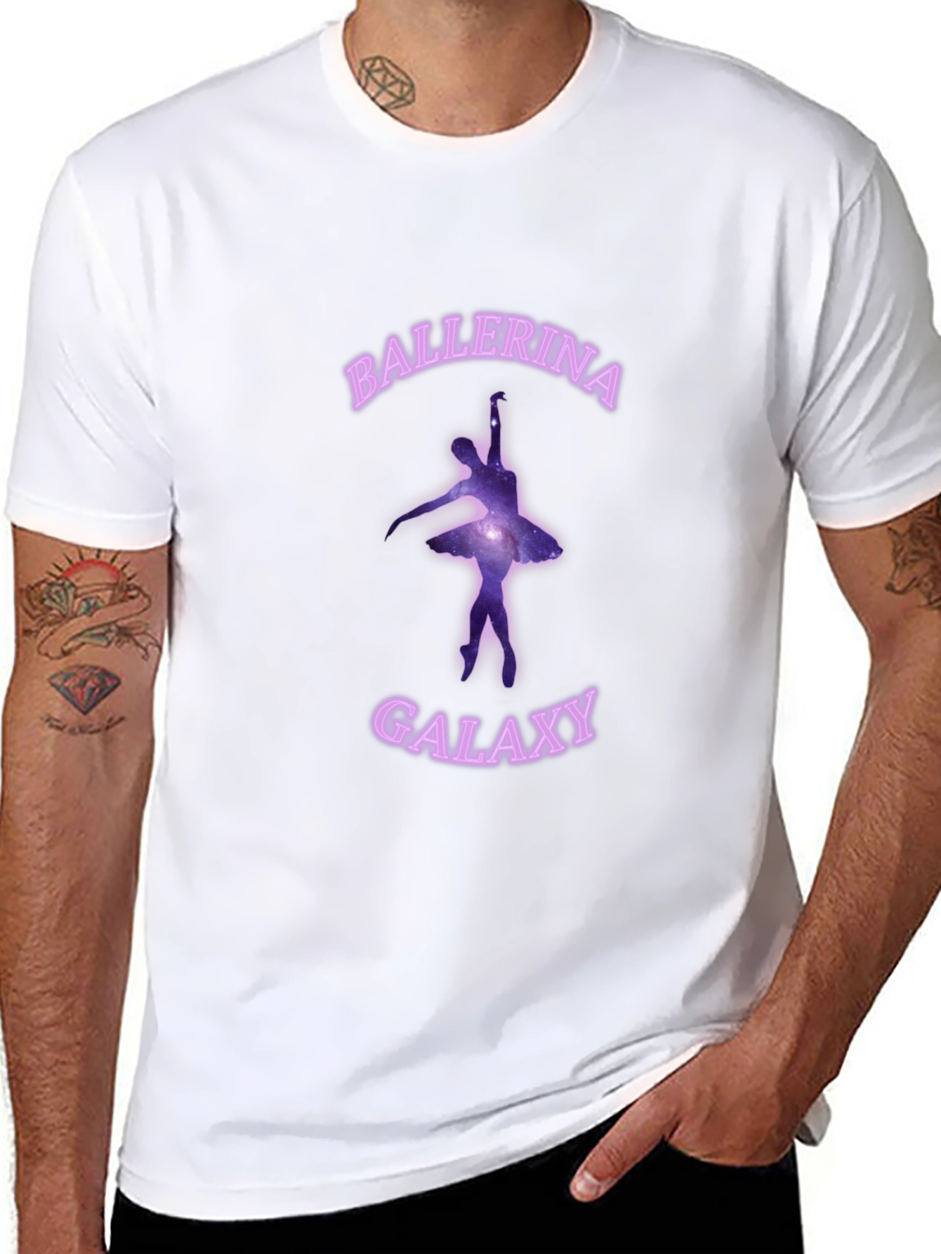Ballerina Galaxy Graphic T-Shirt