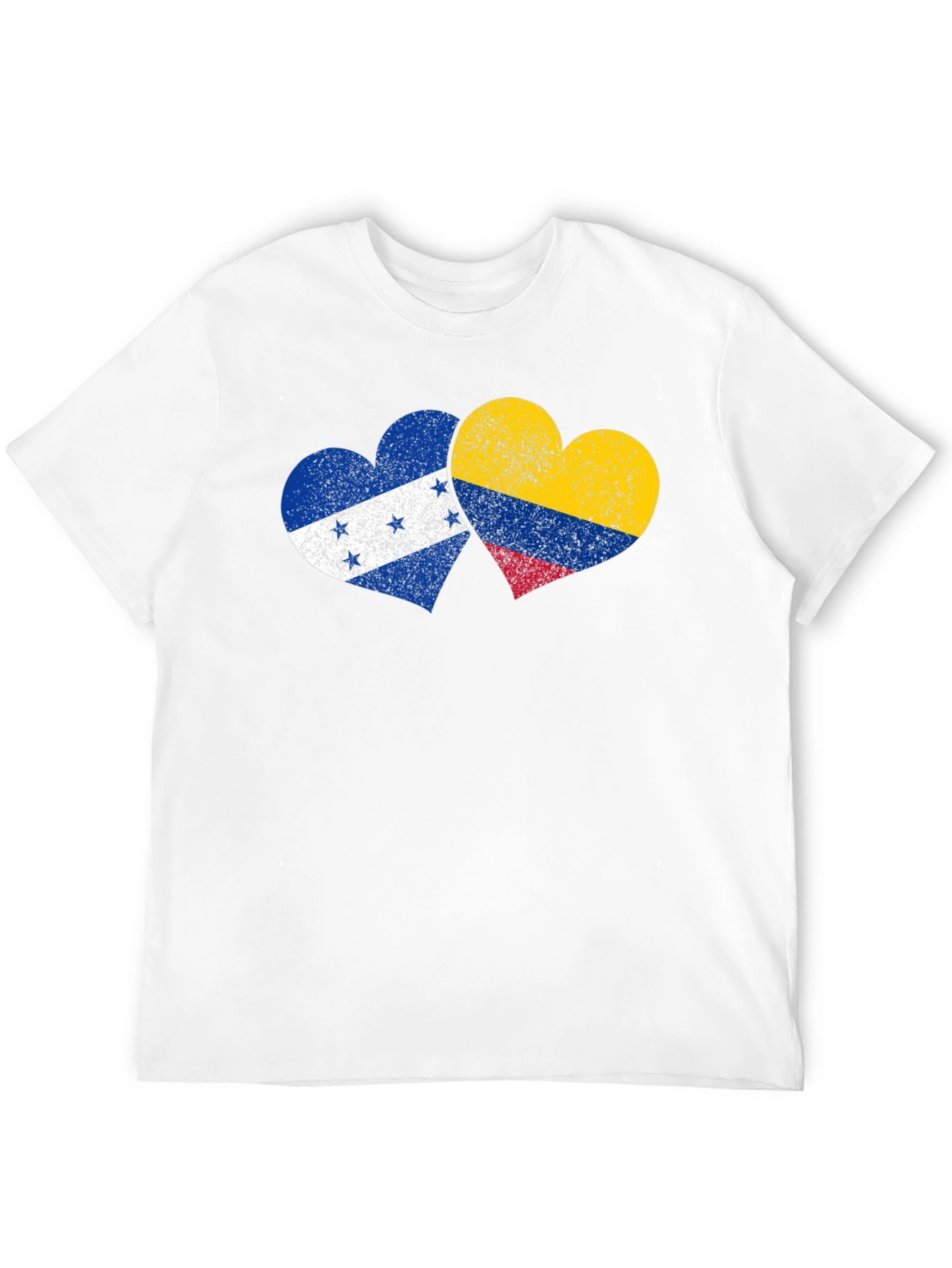 Honduras Colombia Flag Heart T-Shirt