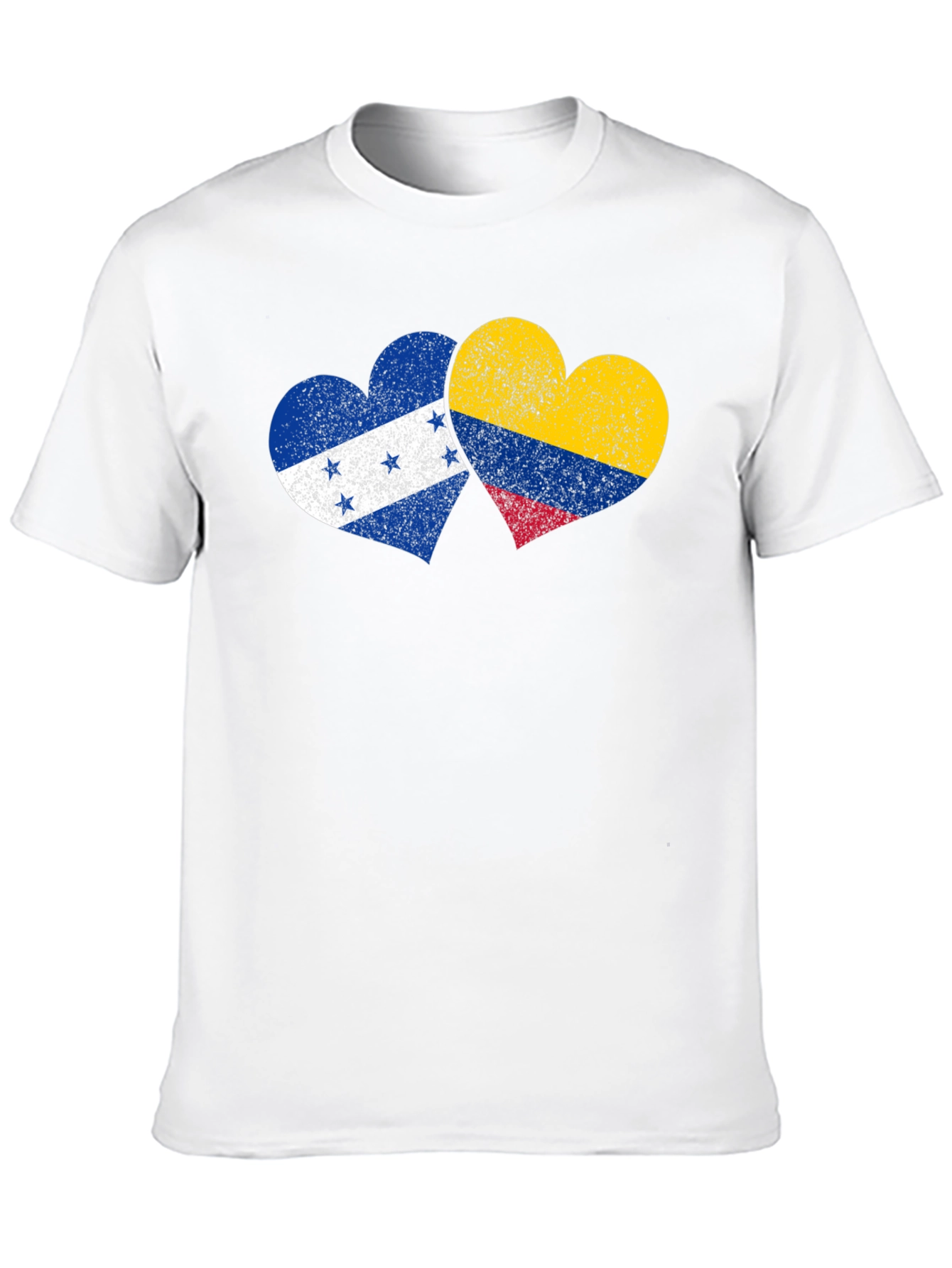 Honduras Colombia Flag Heart T-Shirt