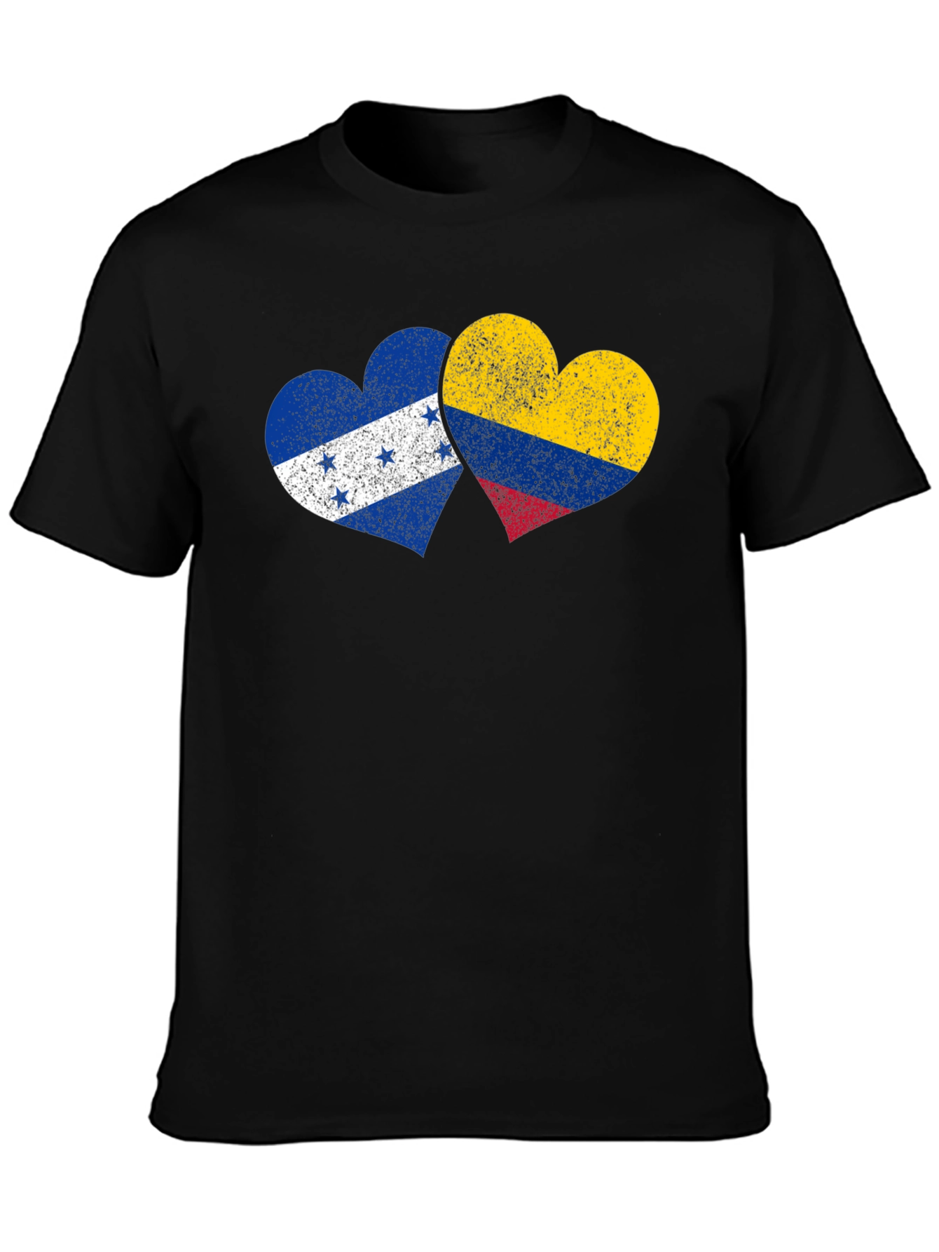 Honduras Colombia Flag Heart T-Shirt