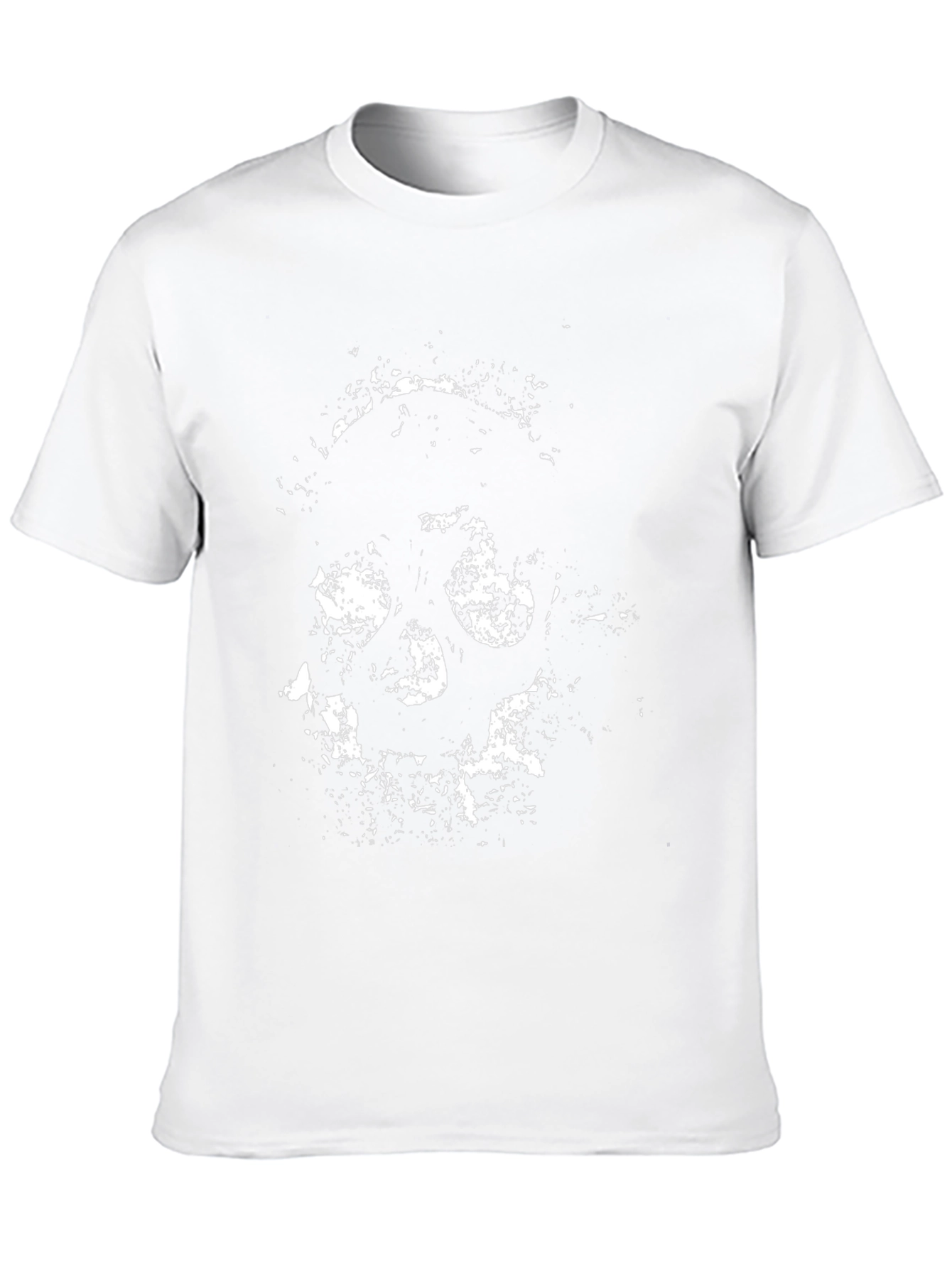 Abstract Skull Graphic Black T-Shirt