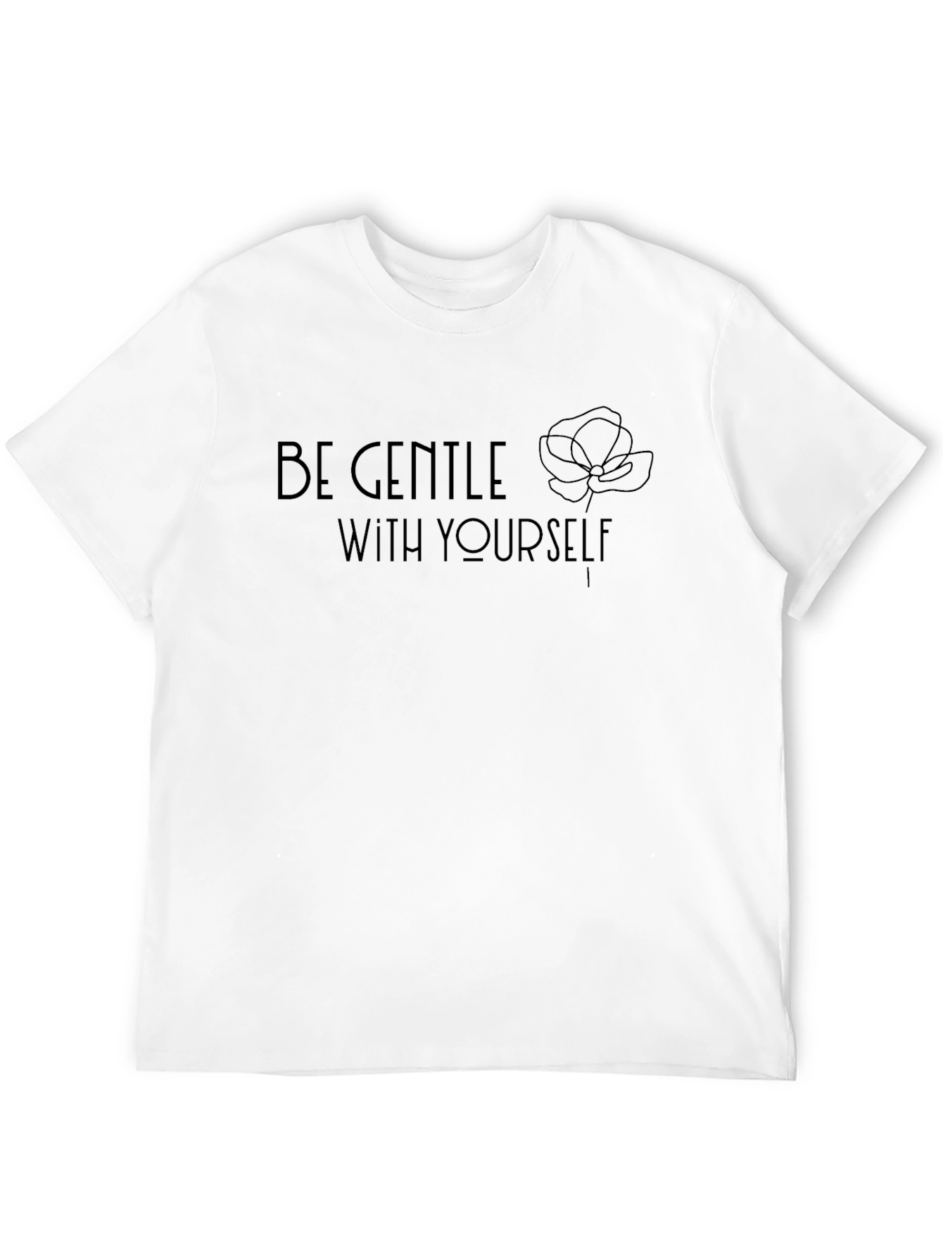 Be Gentle With Yourself T-Shirt - Black