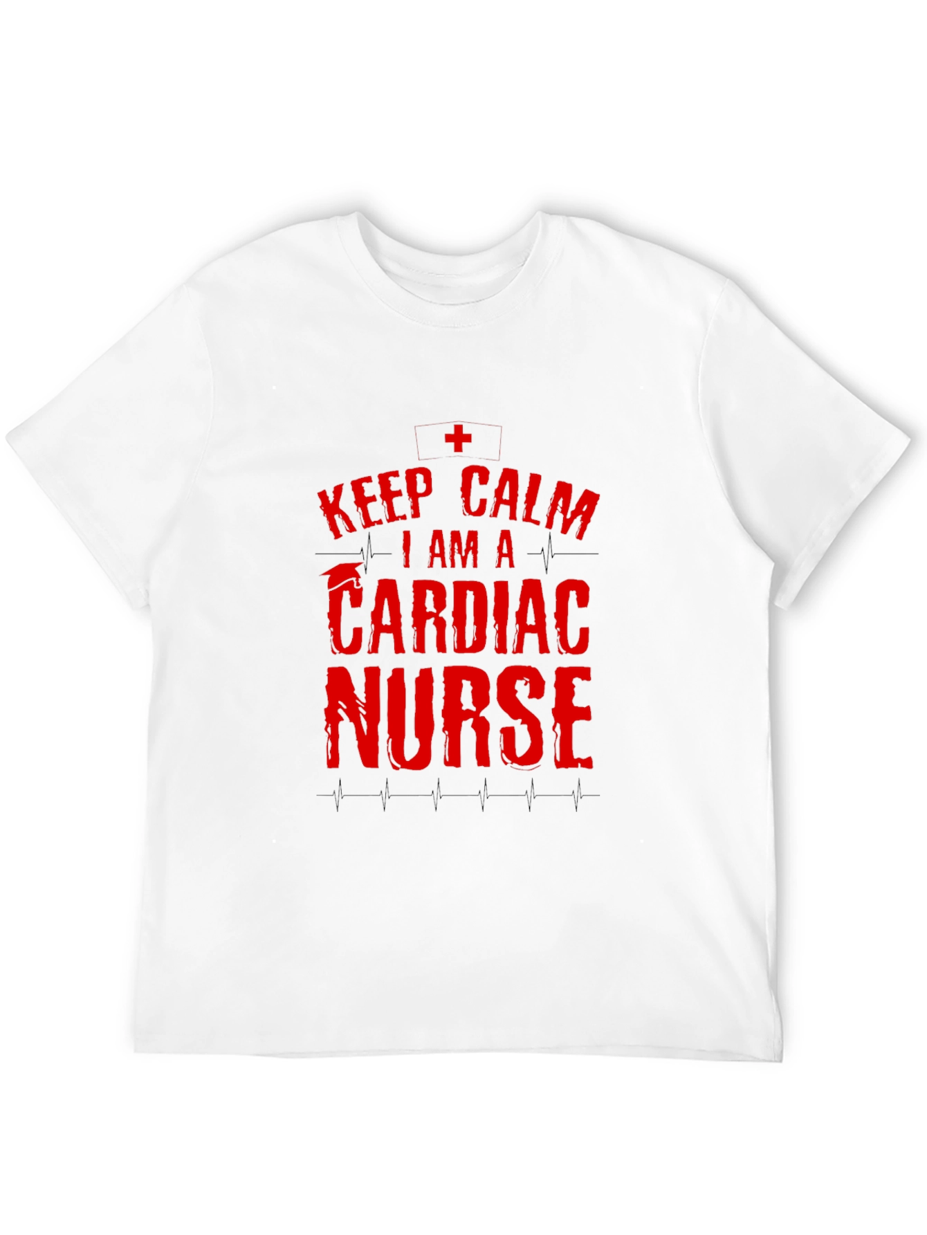 Cardiac Nurse T-Shirt - Keep Calm Graphic Tee