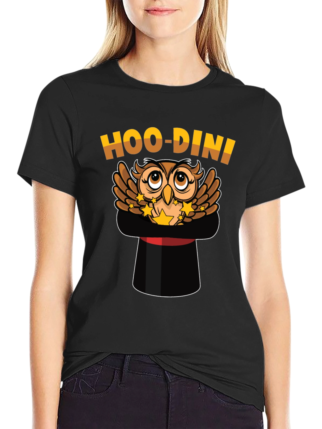 Hoo-Dini Owl Magician T-Shirt