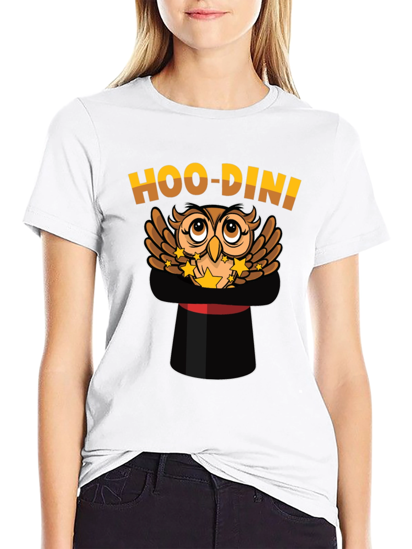 Hoo-Dini Owl Magician T-Shirt