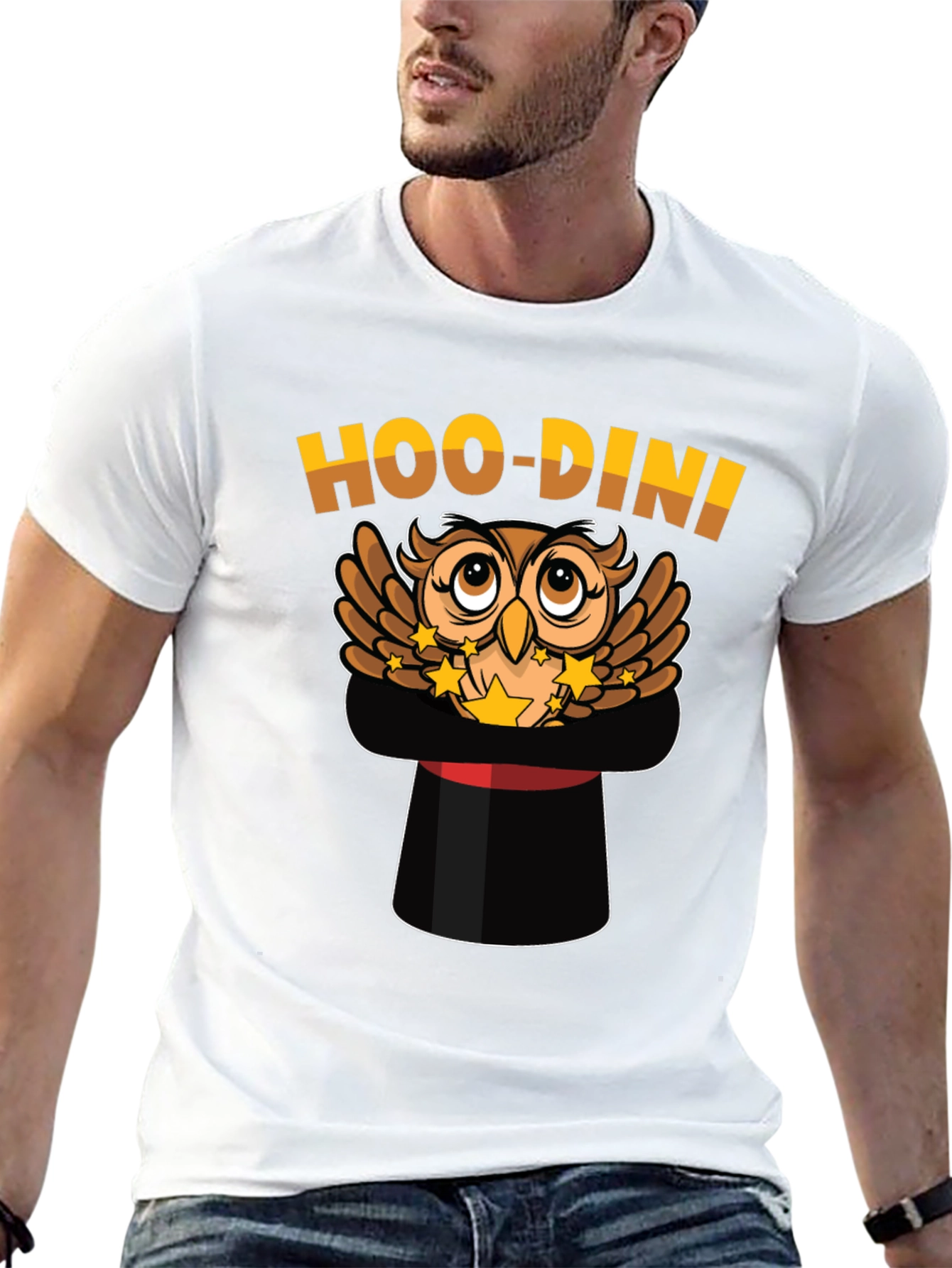 Hoo-Dini Owl Magician T-Shirt