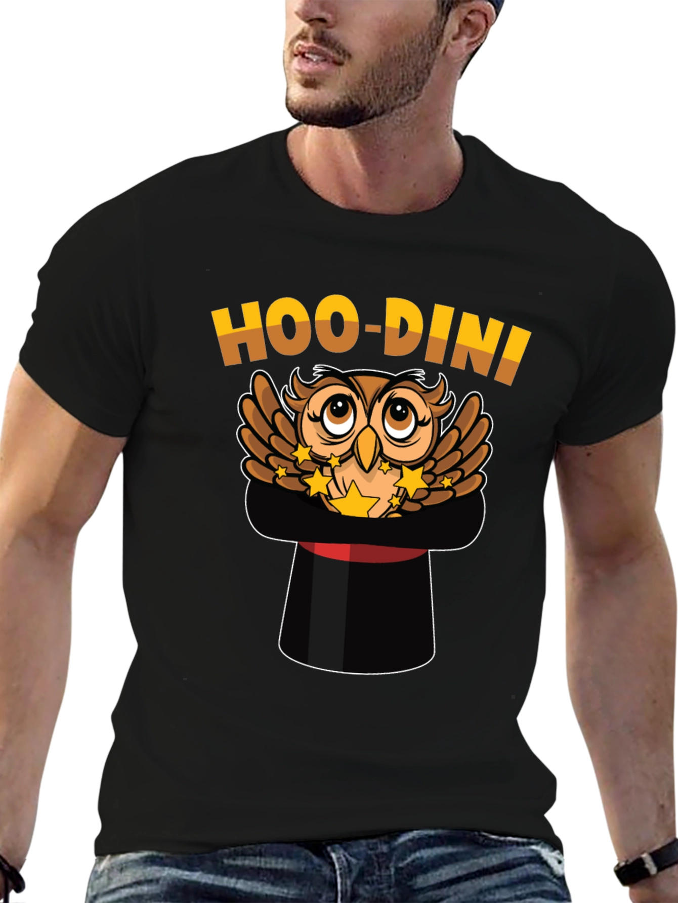 Hoo-Dini Owl Magician T-Shirt