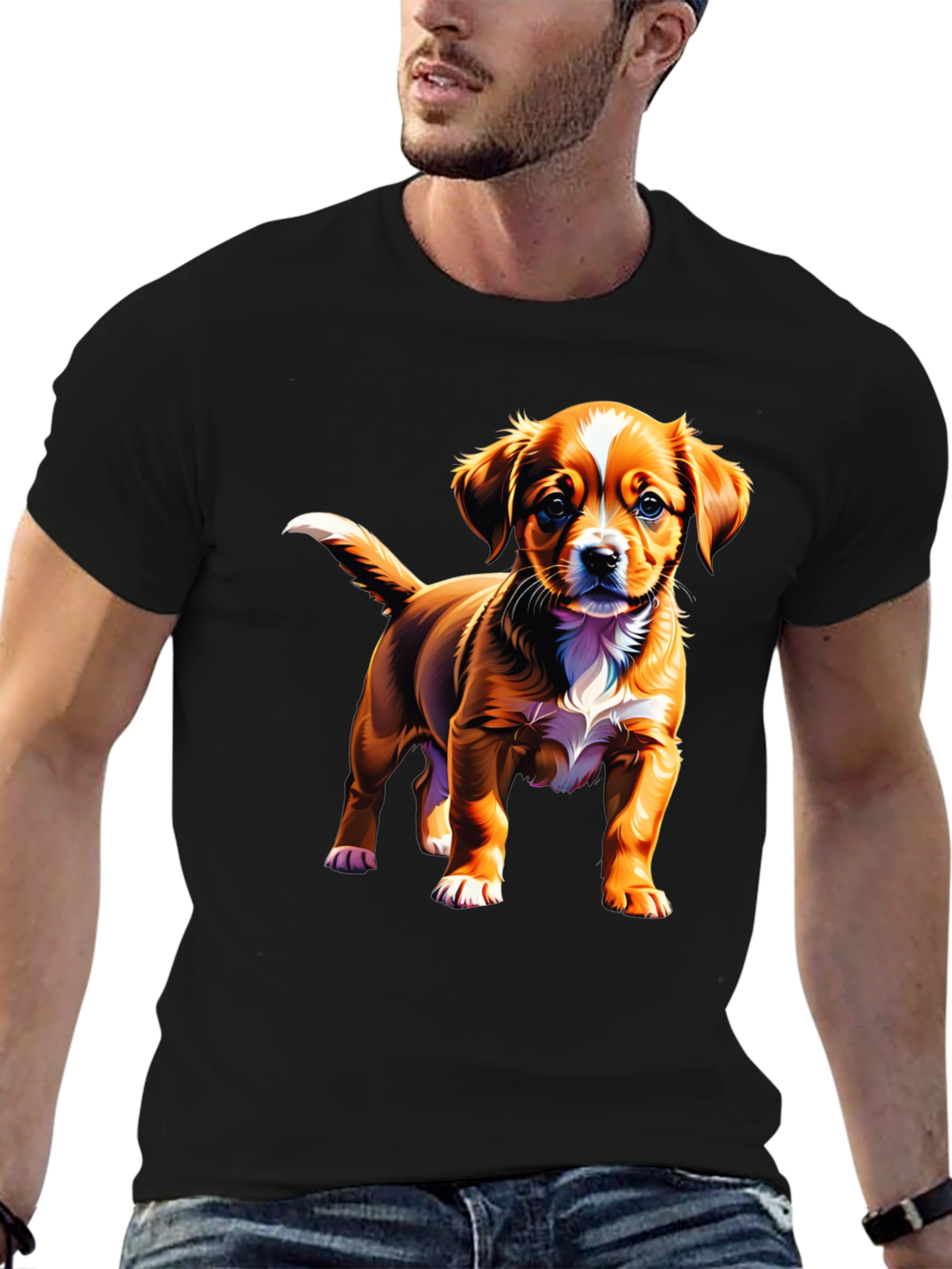 Dog Graphic T-Shirt: Cute Puppy Design