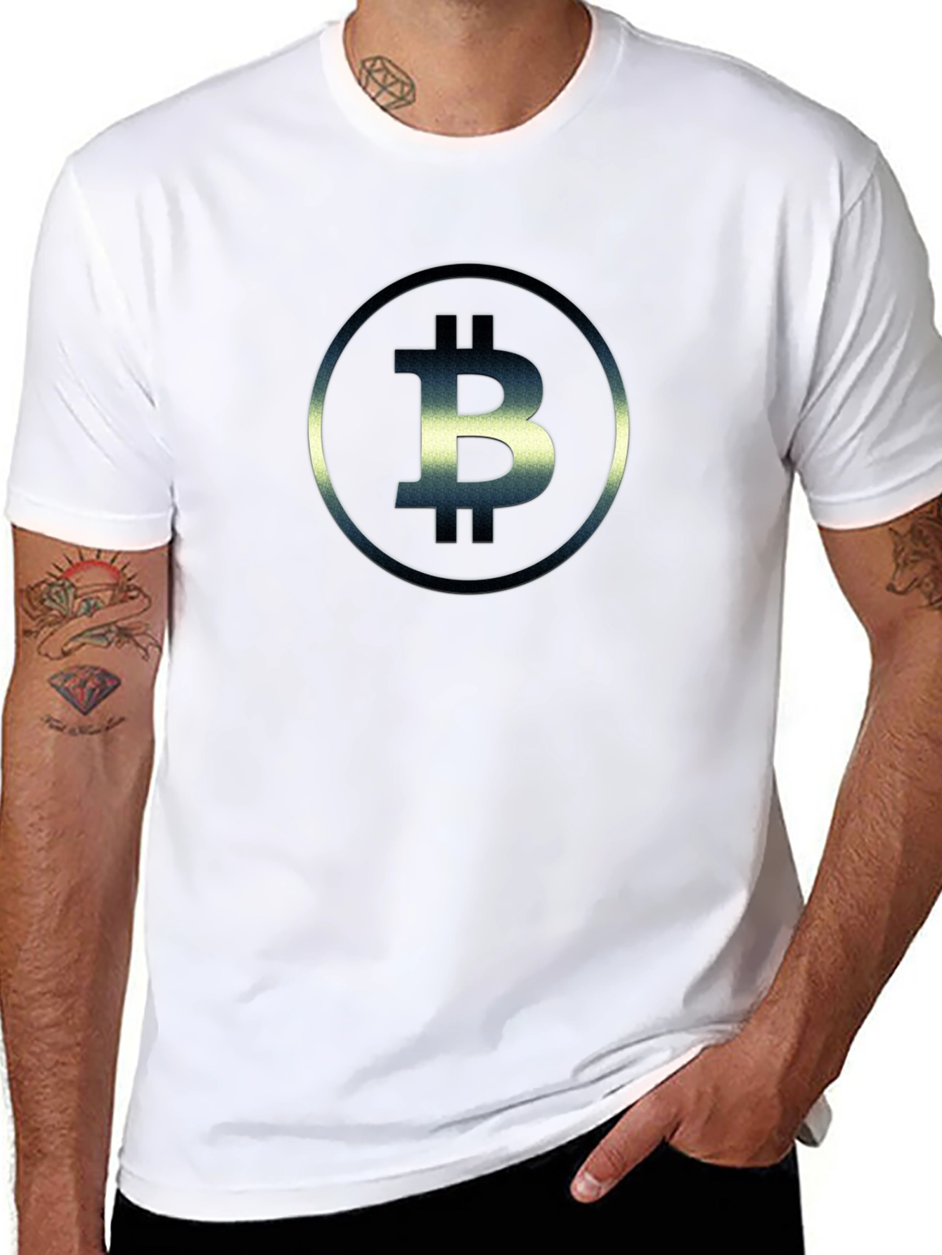 Bitcoin Logo Black T-Shirt