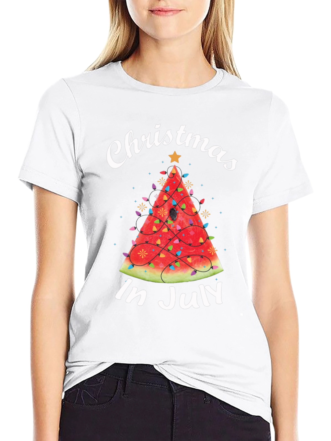 Christmas in July Watermelon T-Shirt