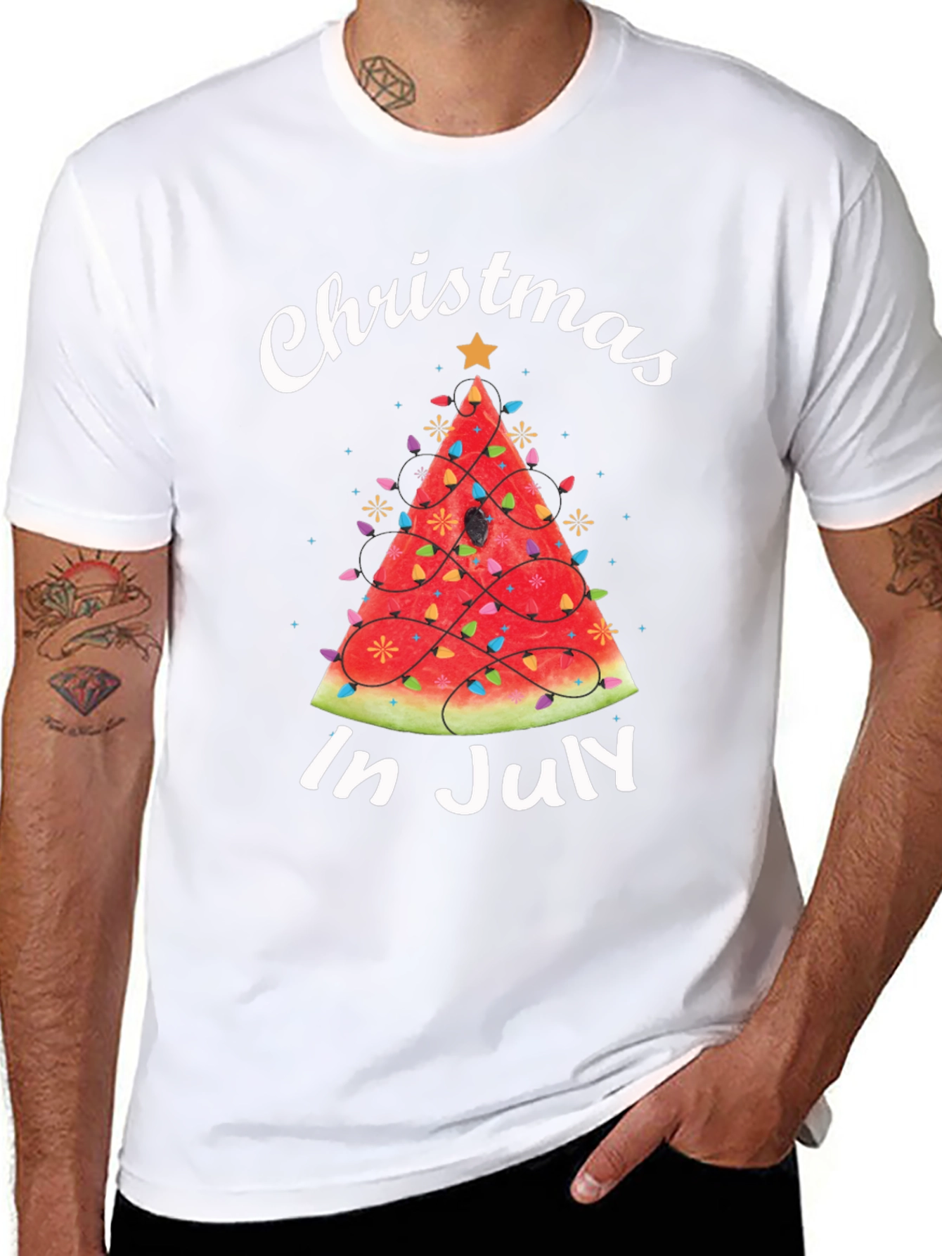 Christmas in July Watermelon T-Shirt