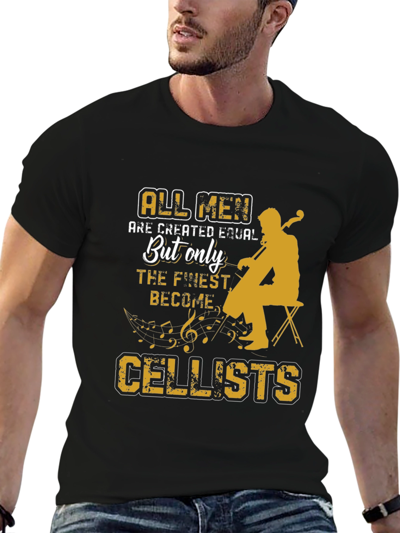 Cellist T-Shirt: All Men Are Created Equal