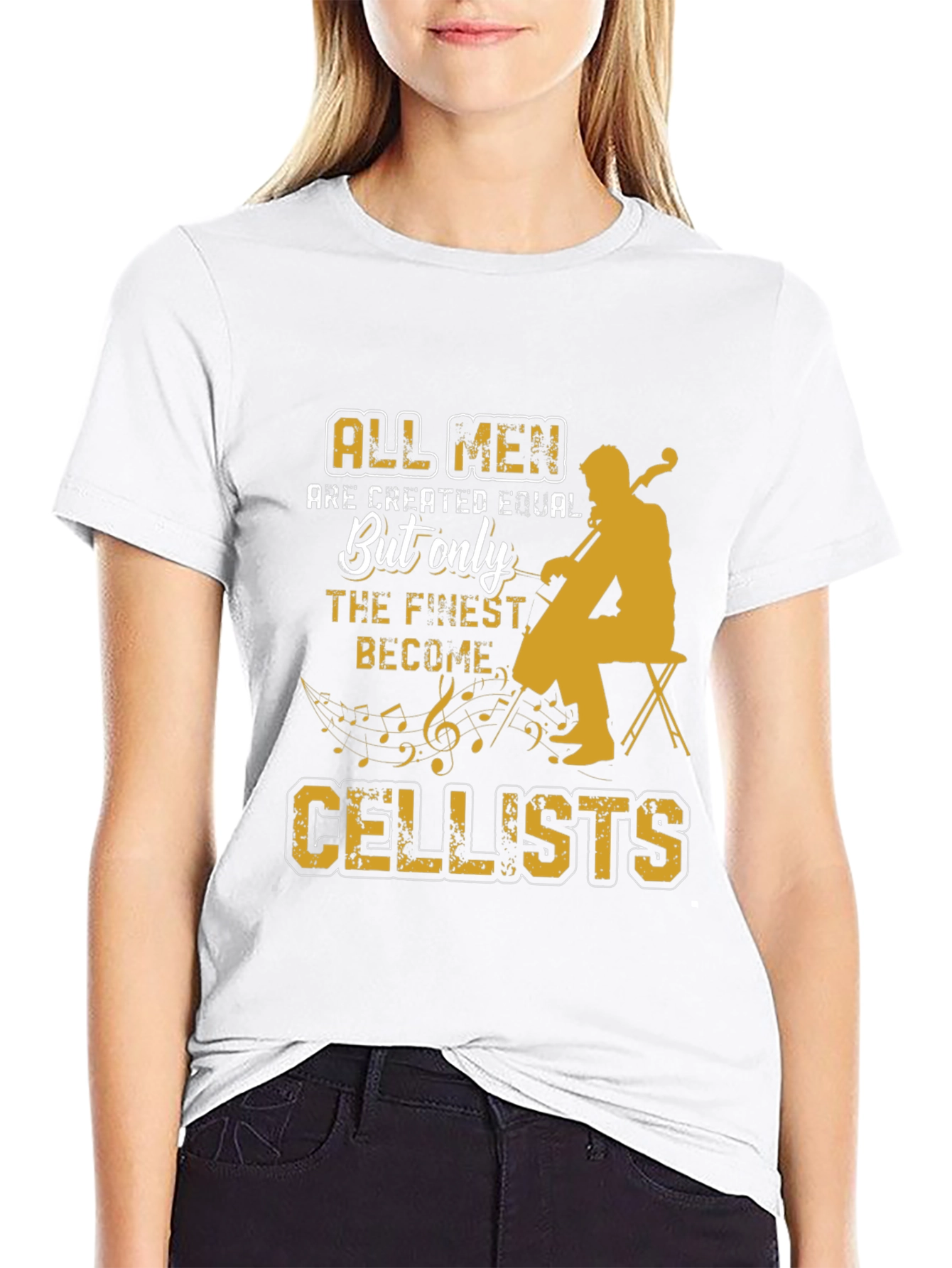 Cellist T-Shirt: All Men Are Created Equal