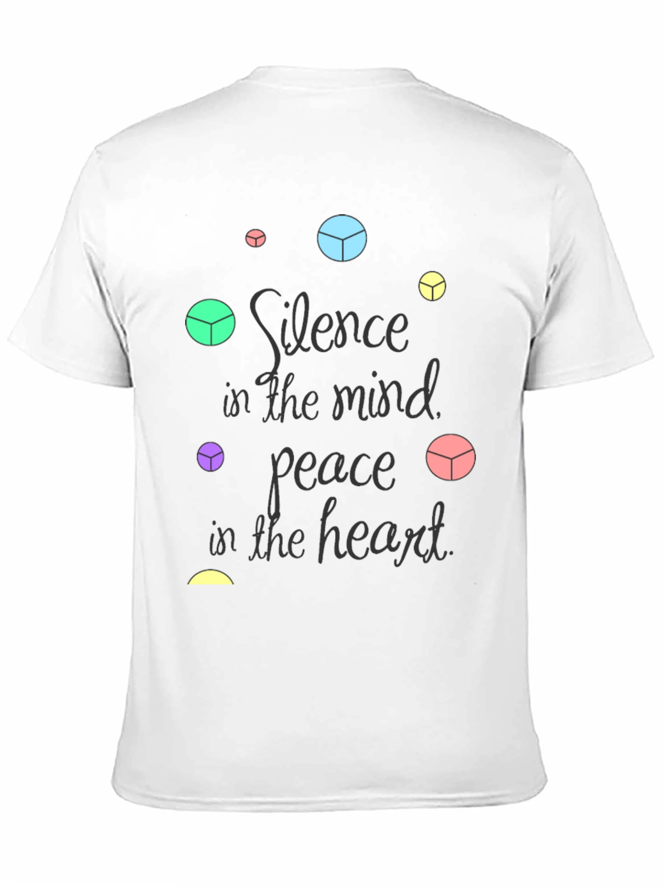 Peace in Mind Graphic Black T-Shirt