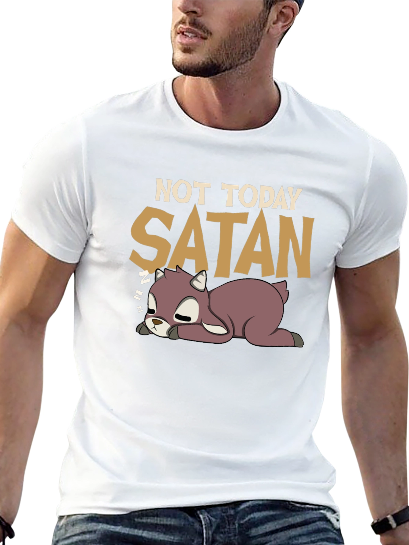 Not Today Satan Deer T-Shirt