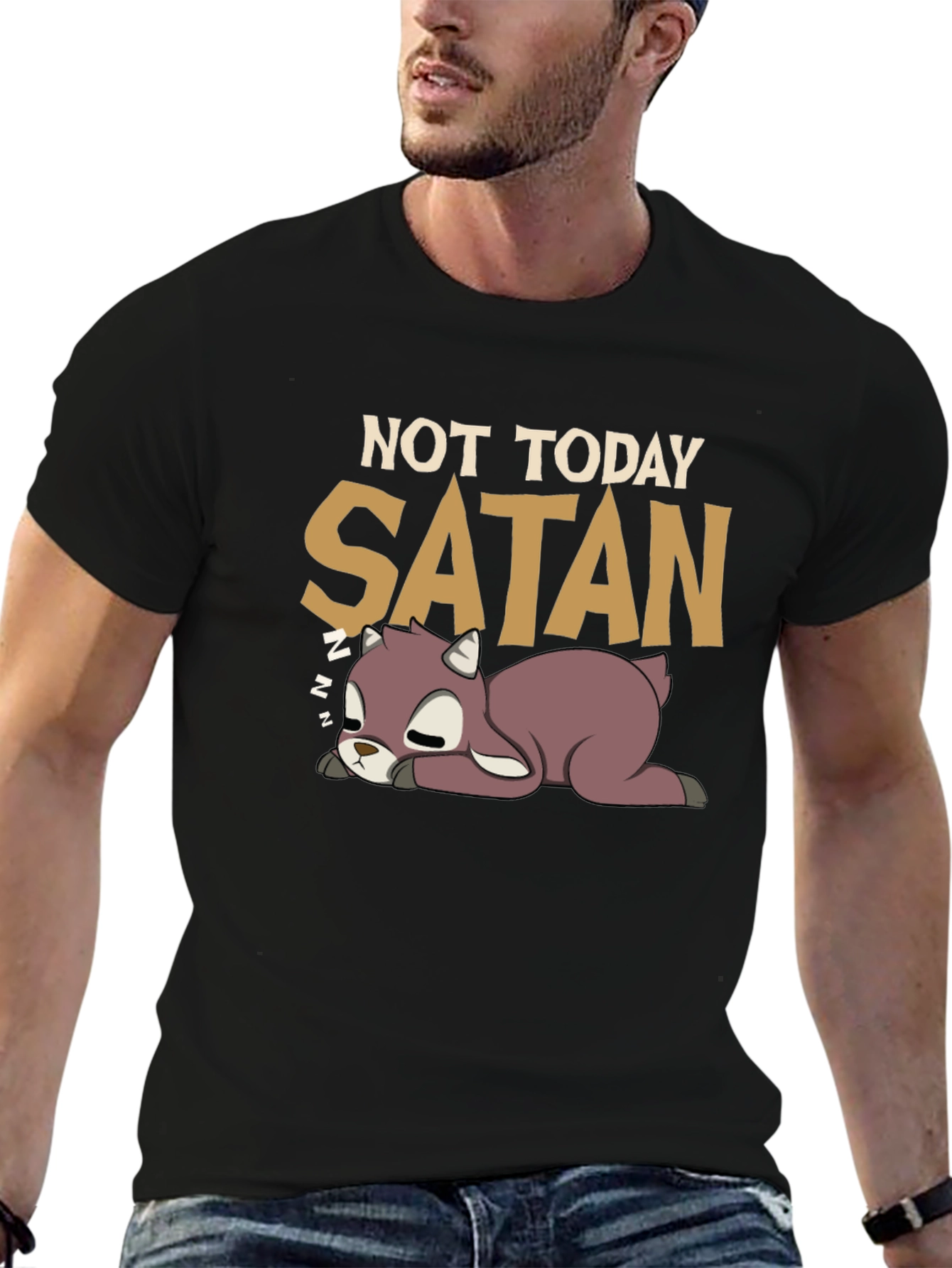 Not Today Satan Deer T-Shirt