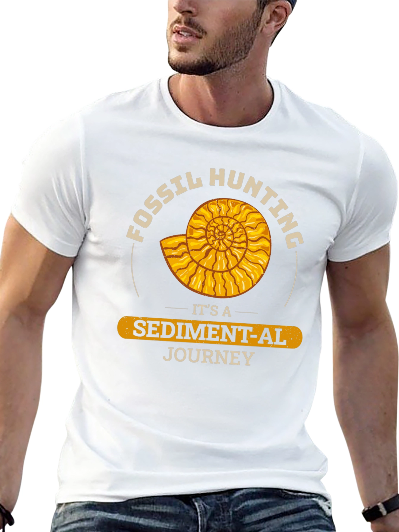 Fossil Hunting Sediment-al Journey Black T-Shirt