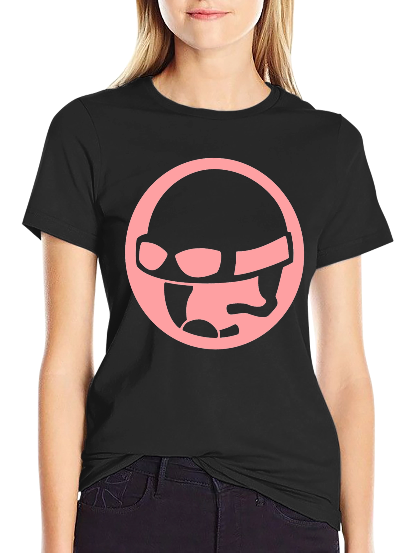 Retro Pilot Graphic Black T-Shirt