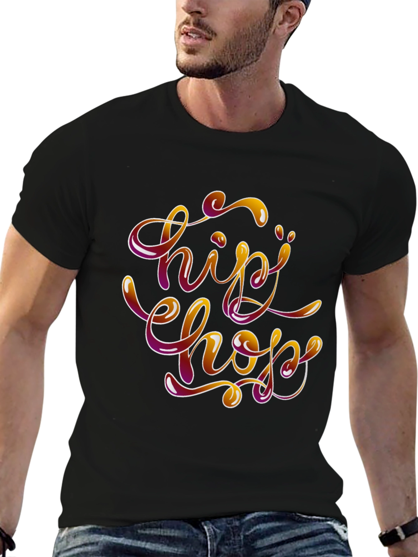 Hip Hop Style Graphic T-Shirt
