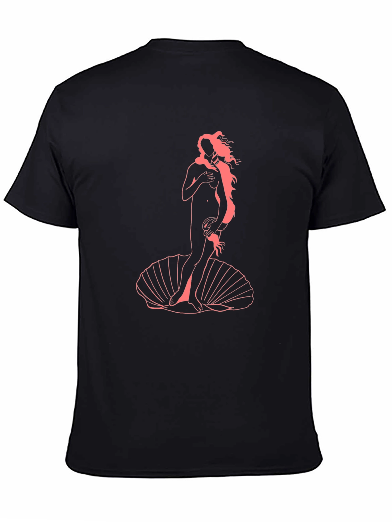 Birth of Venus Graphic Tee - Black Cotton T-Shirt