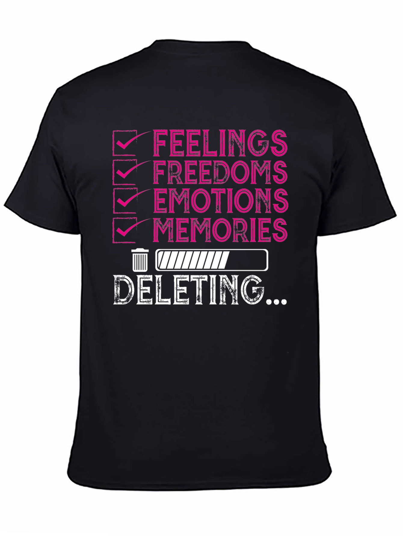 Deleting Feelings Humor T-Shirt