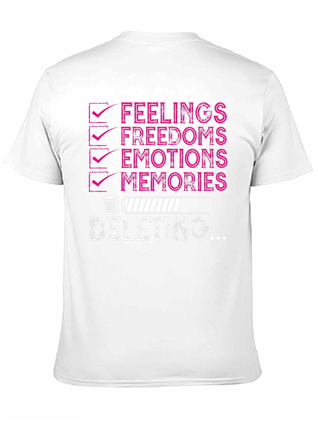Deleting Feelings Humor T-Shirt