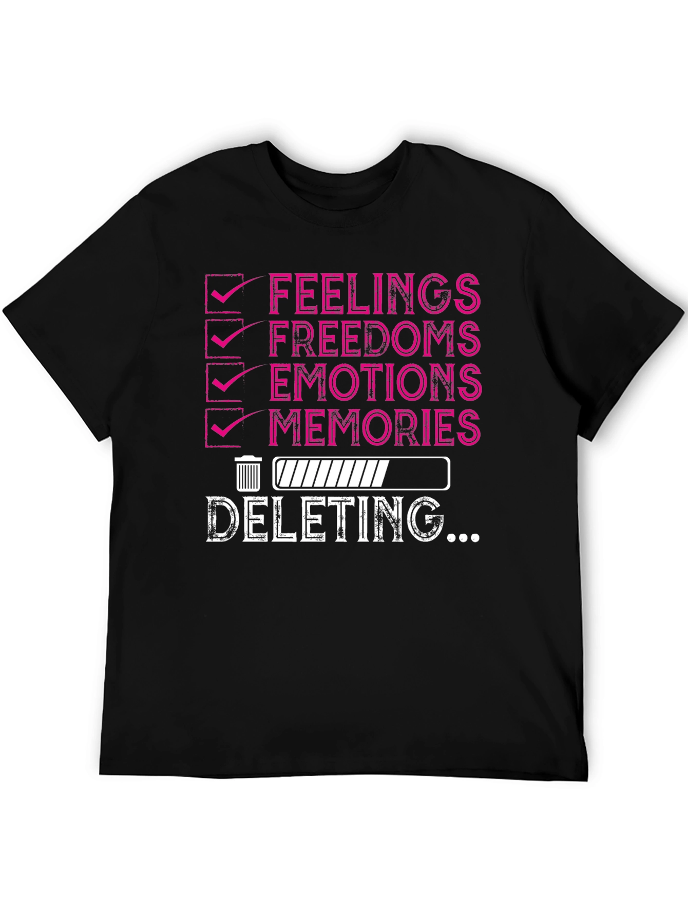 Deleting Feelings Humor T-Shirt