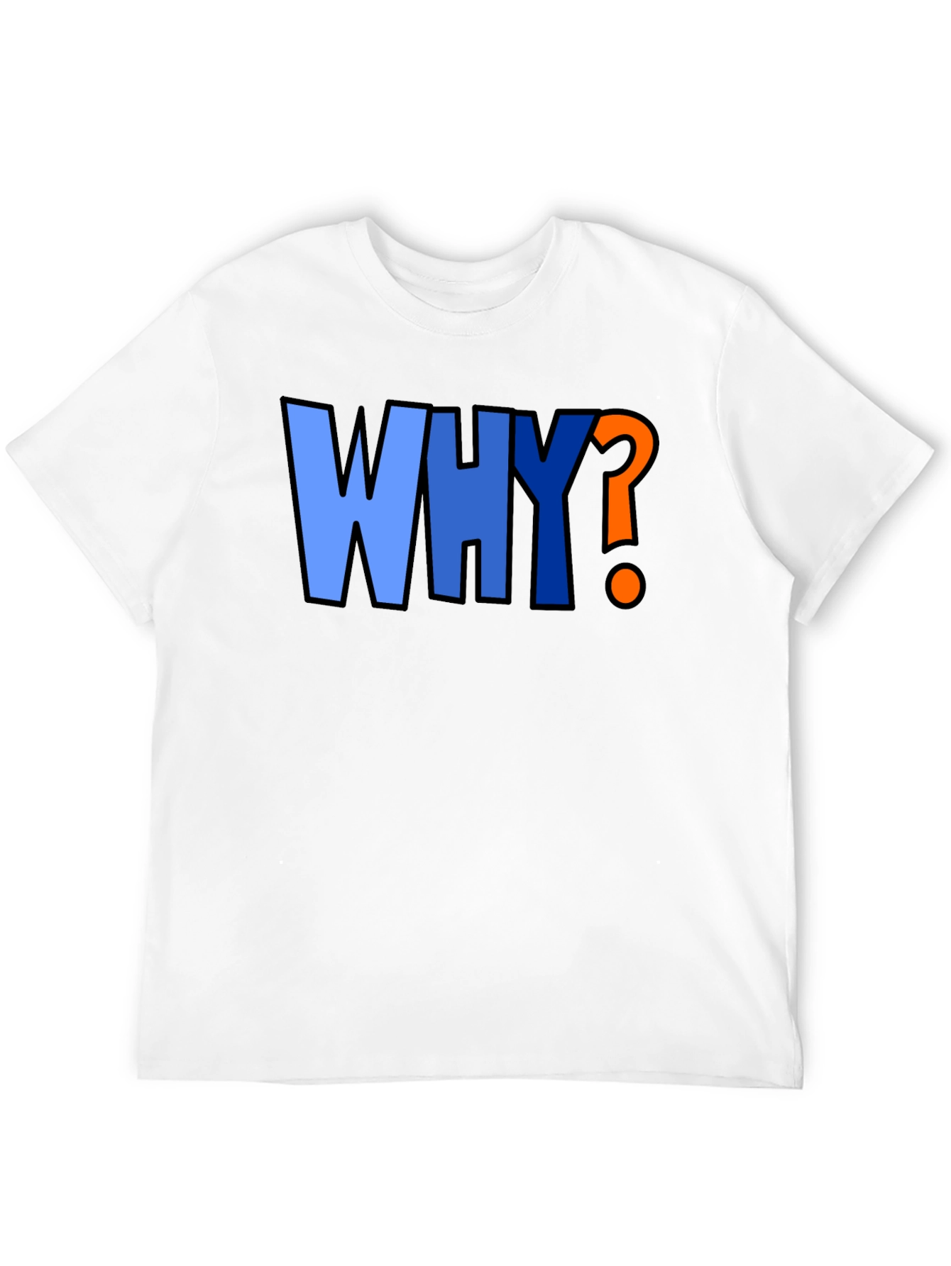 Why? Graphic Print Crew Neck T-Shirt