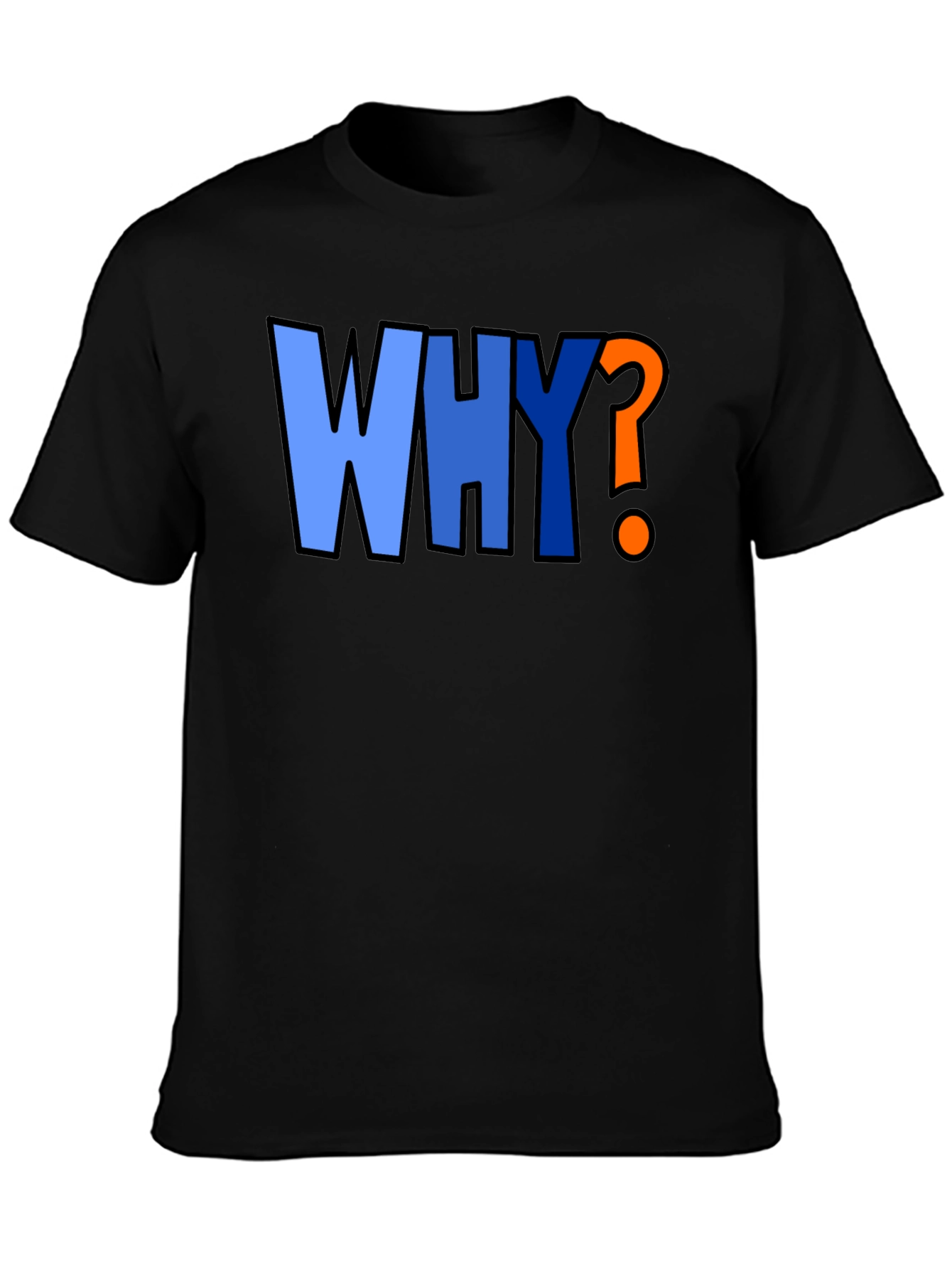 Why? Graphic Print Crew Neck T-Shirt