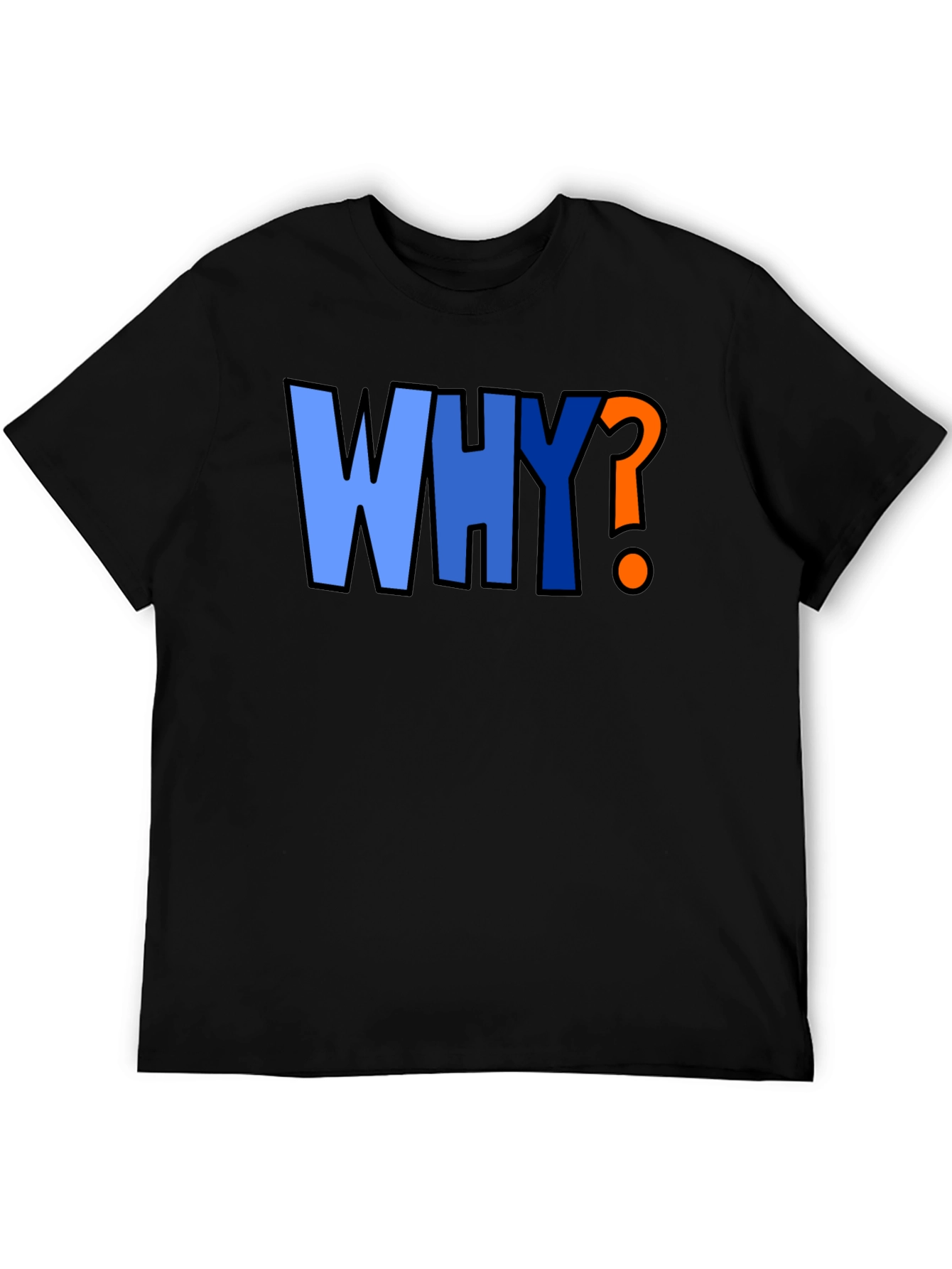 Why? Graphic Print Crew Neck T-Shirt