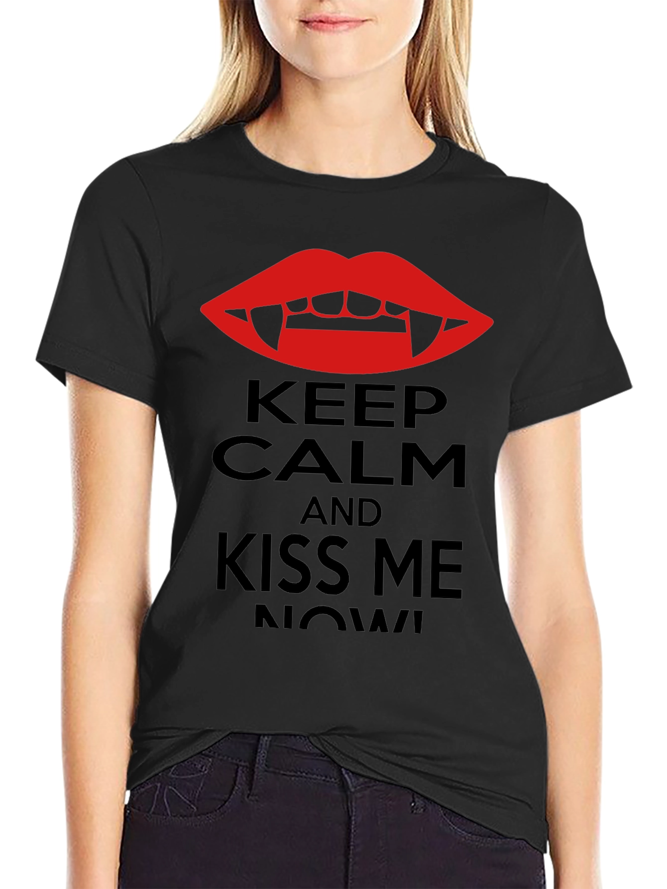 Keep Calm Vampire Kiss Me Now! T-Shirt