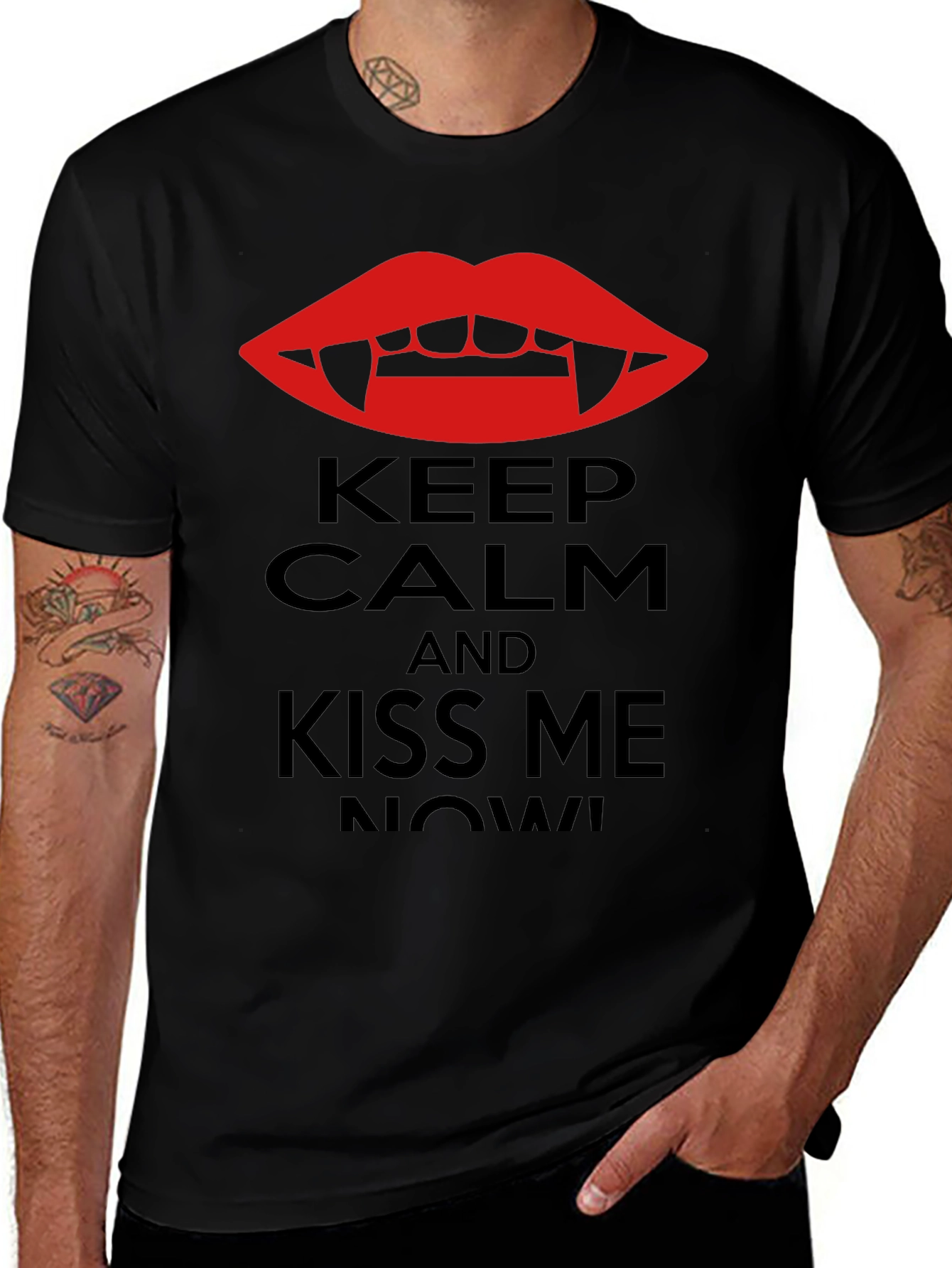 Keep Calm Vampire Kiss Me Now! T-Shirt