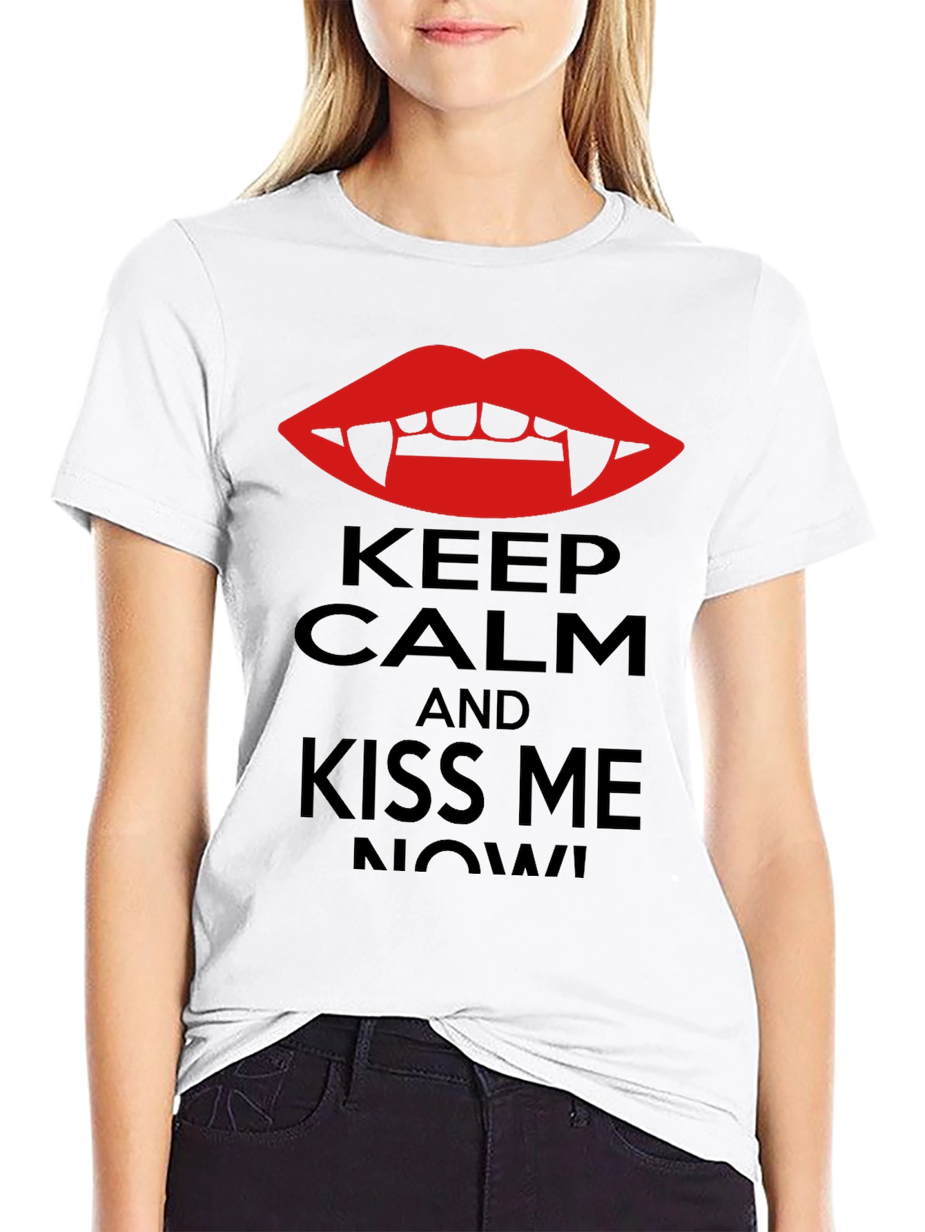 Keep Calm Vampire Kiss Me Now! T-Shirt